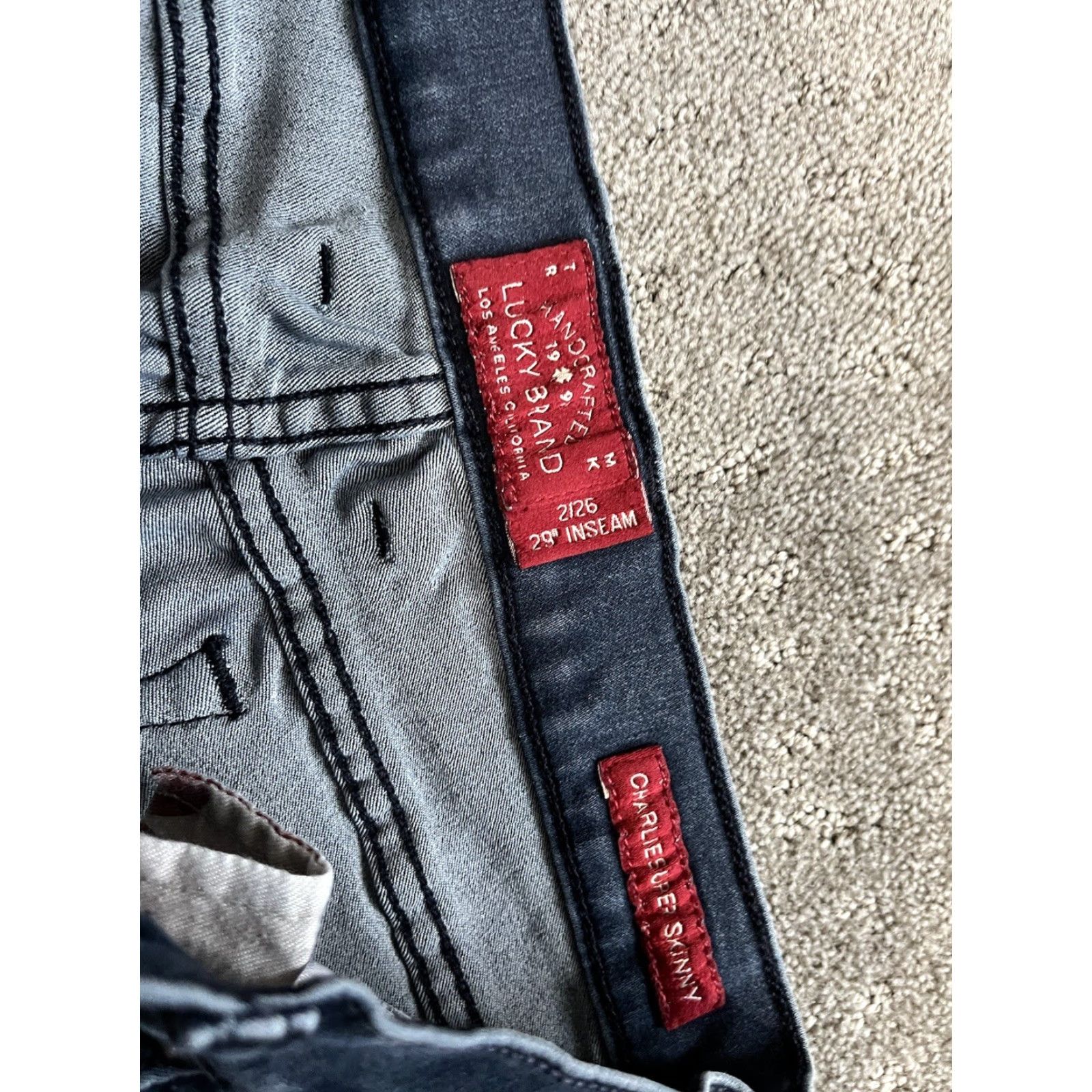 Lucky Brand Lucky Brand Jeans Skinny Womens 2 26 Blue Dark 29 Inseam Regular Size 2 Inseam 29 Denim Button Pocket Coin Vintage No Size 26" / US 2 / IT 38 - 5 Thumbnail