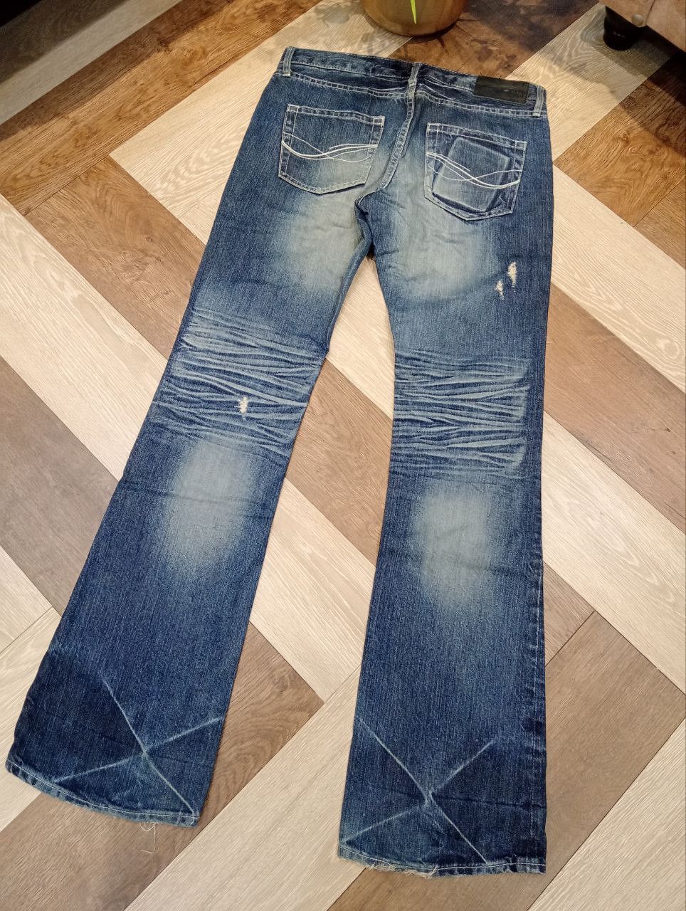 Japanese Brand JAPANESE CAVARIA STUDDED FLARED DISTRESSED JEANS - SIZE 44 Size US 32 / EU 48 - 9 Thumbnail