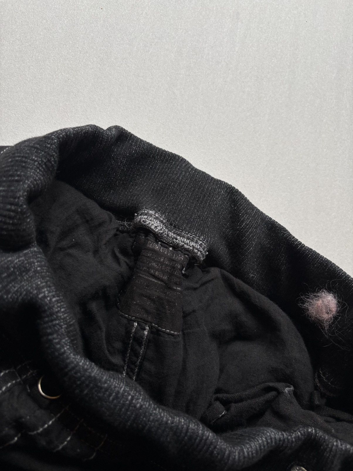 GOA GOA drawstring cargo pants - dyed black Size US 31 - 4 Thumbnail