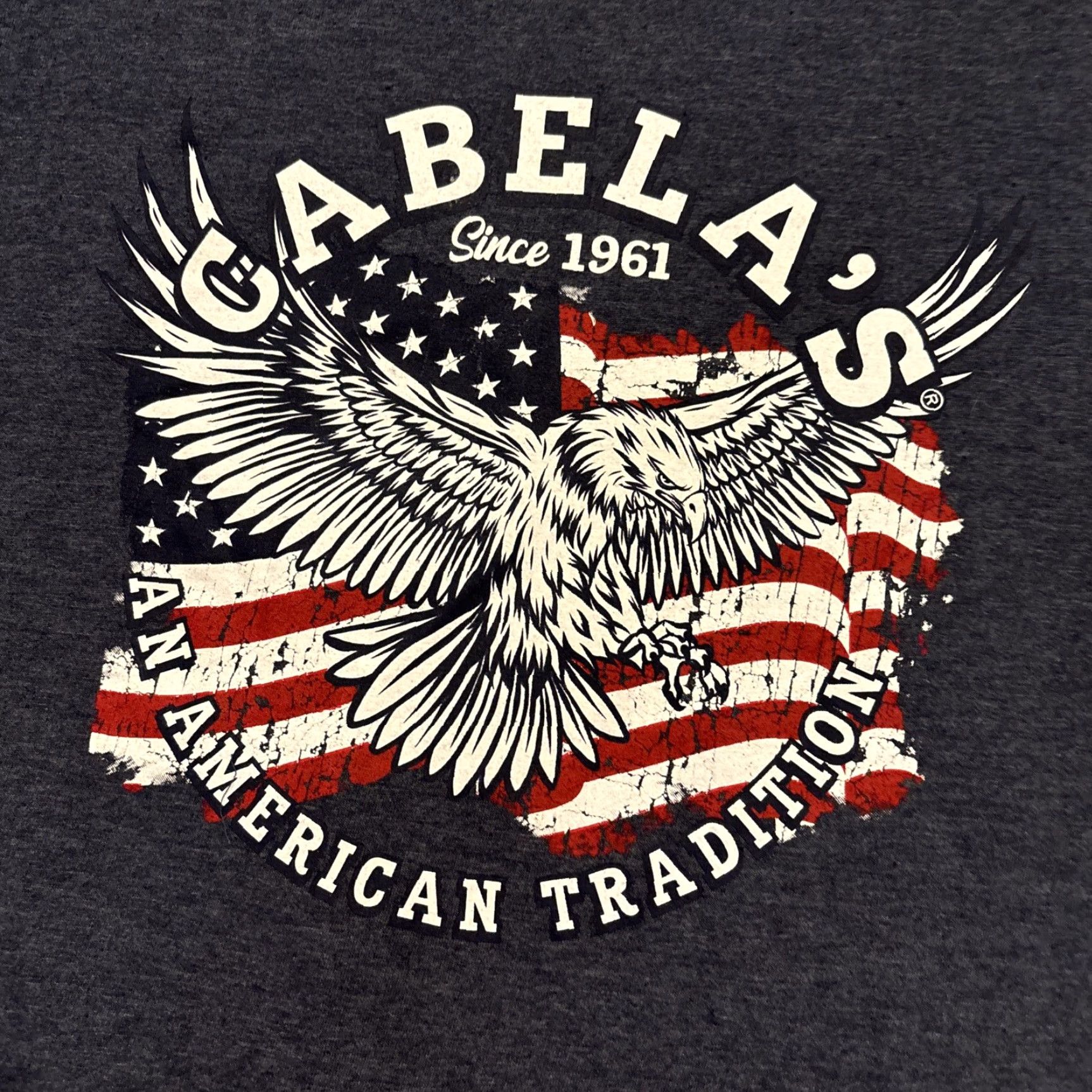 Vintage Cabela's An American Tradition Patriotic Blue T-Shirt Adult XL EUC Unisex Adults Regular Short Sleeve Crew Neck Cotton Blend Size US XL / EU 56 / 4 - 2 Thumbnail
