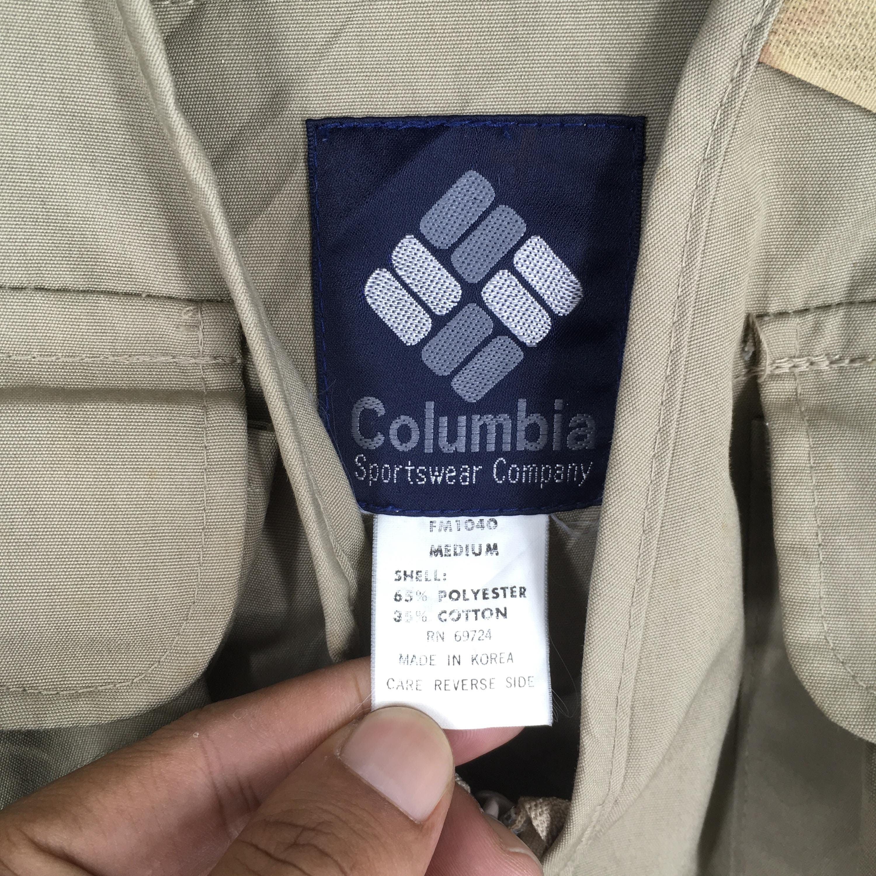 Columbia Vintage 90's Columbia Tactical Vest Beige Jacket Medium Size US L / EU 52-54 / 3 - 6 Thumbnail