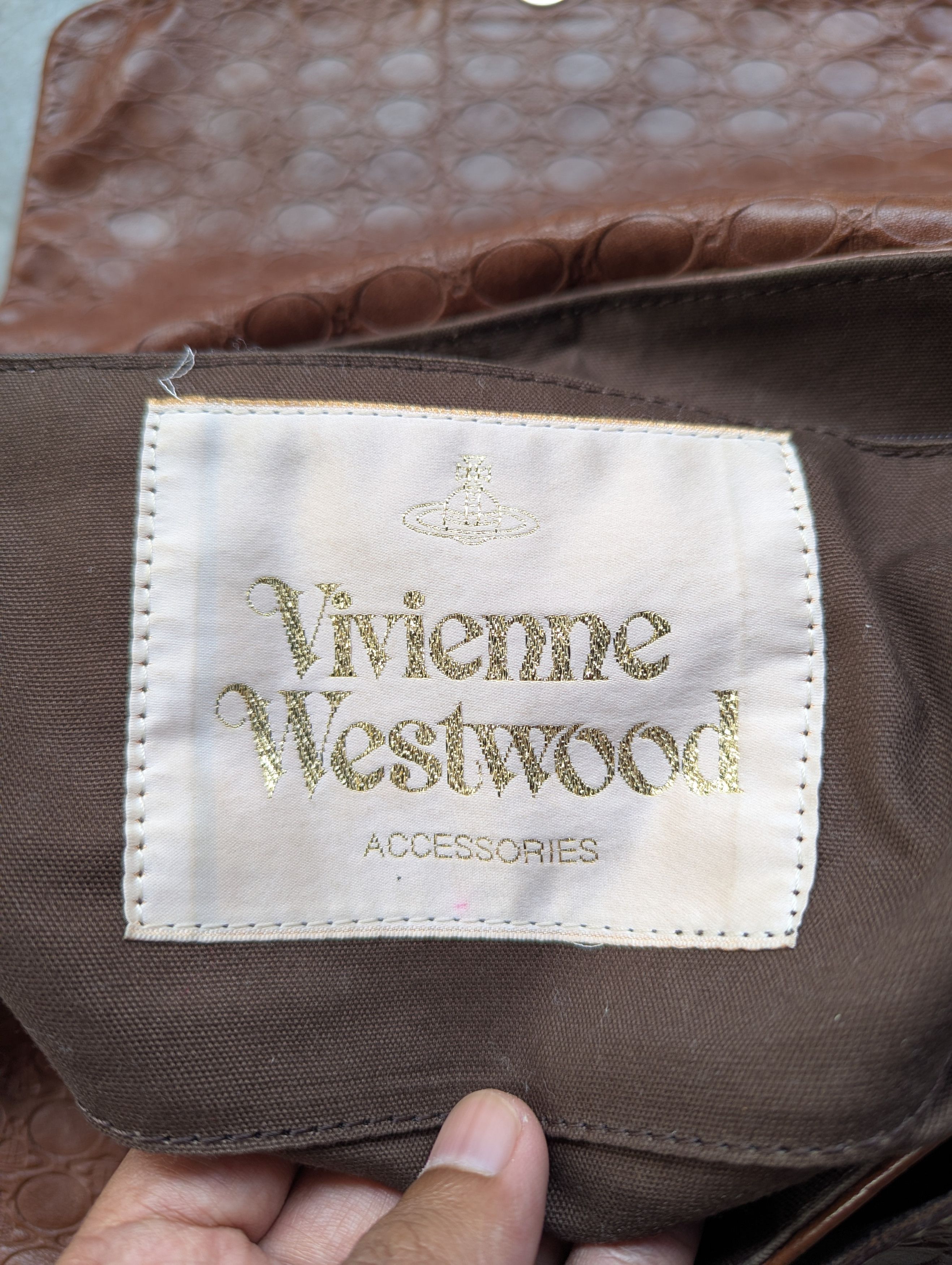Vivienne Westwood Iconic Vivienne Westwood Orb Logo Leather Hand Bag Shoulder Size ONE SIZE - 15 Thumbnail