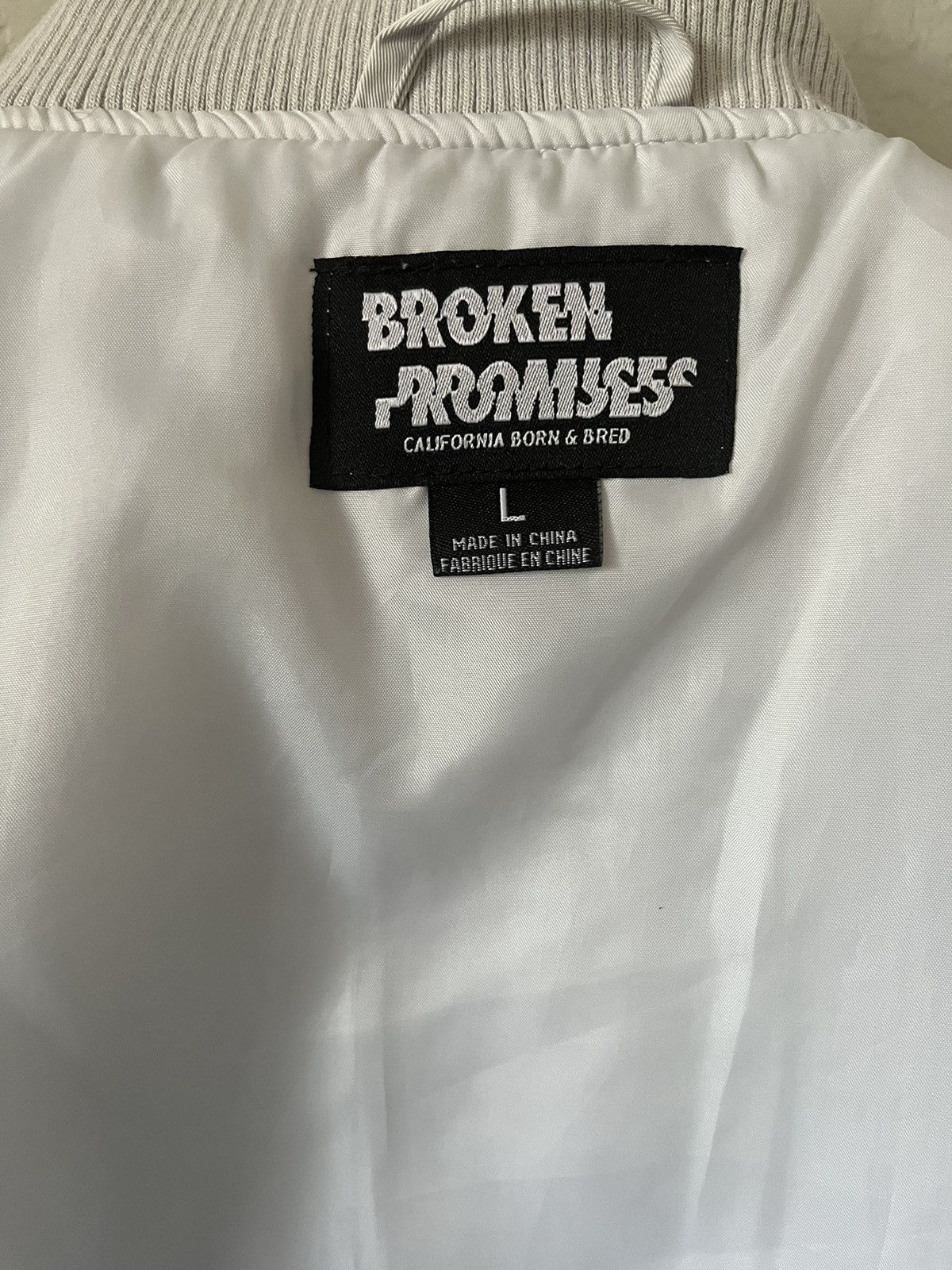Broken Promises Broken Promises Women's Grey Bomber Jacket Size L / US 10 / IT 46 - 12 Thumbnail
