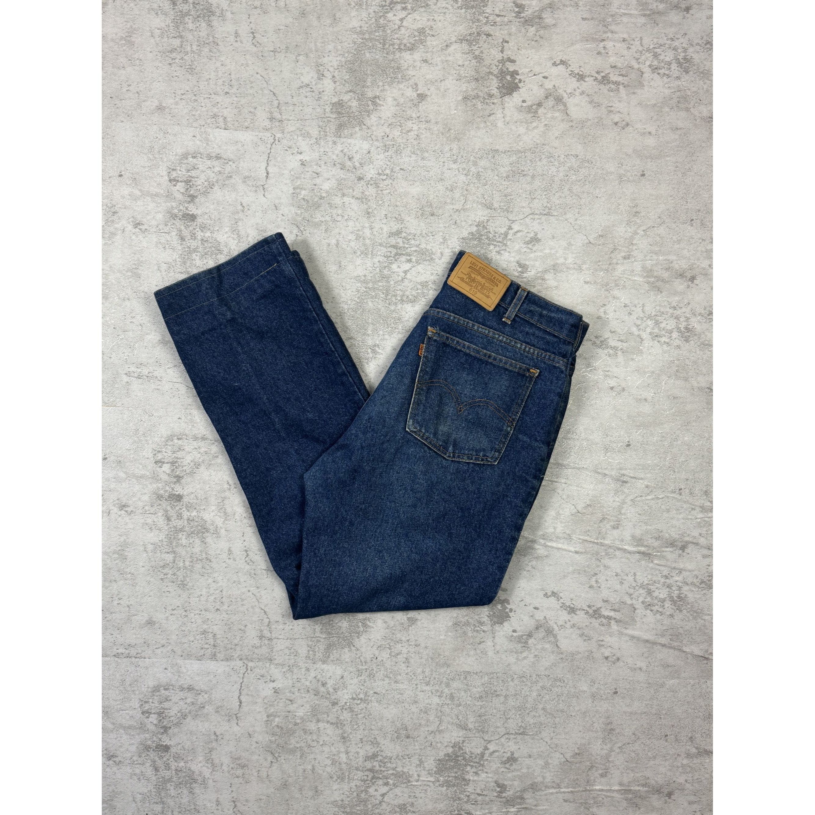 Levi's Vintage Orange Tab Levis 613 Dark Wash Denim Jeans Size US 32 / EU 48 - 2 Thumbnail