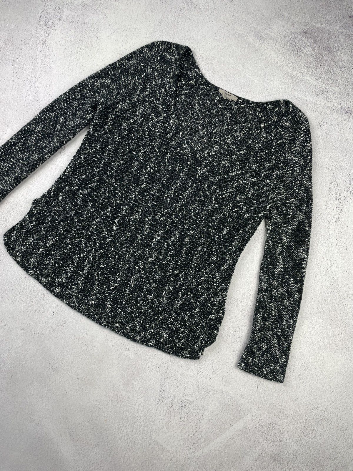Helmut Lang Helmut Lang Scoop Neck Sweater - Black Size S-M Size S / US 4 / IT 40 - 2 Thumbnail