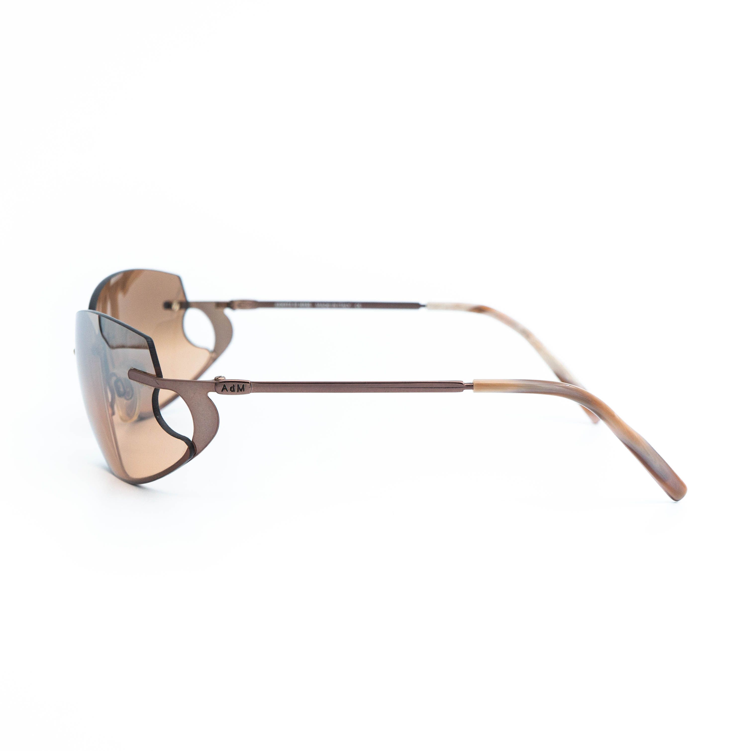 Safilo Armata Di Mare Adm S615 Rimless Brown Sunglasses Size ONE SIZE - 3 Thumbnail