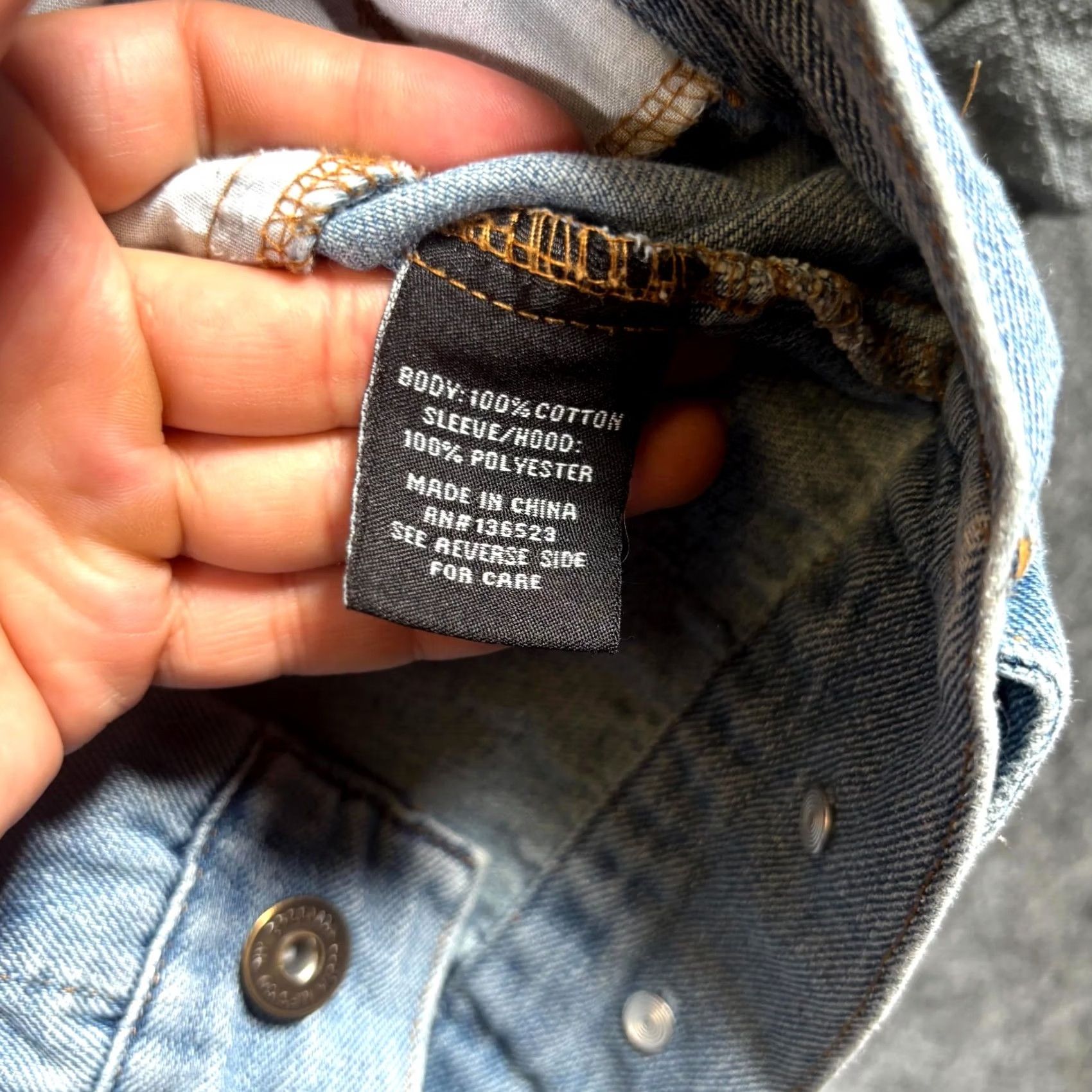 Vintage Brooklyn Cloth Trucker Jacket Men's S Blue Cotton Denim Hooded Biker Moto Travel Size US S / EU 44-46 / 1 - 7 Thumbnail