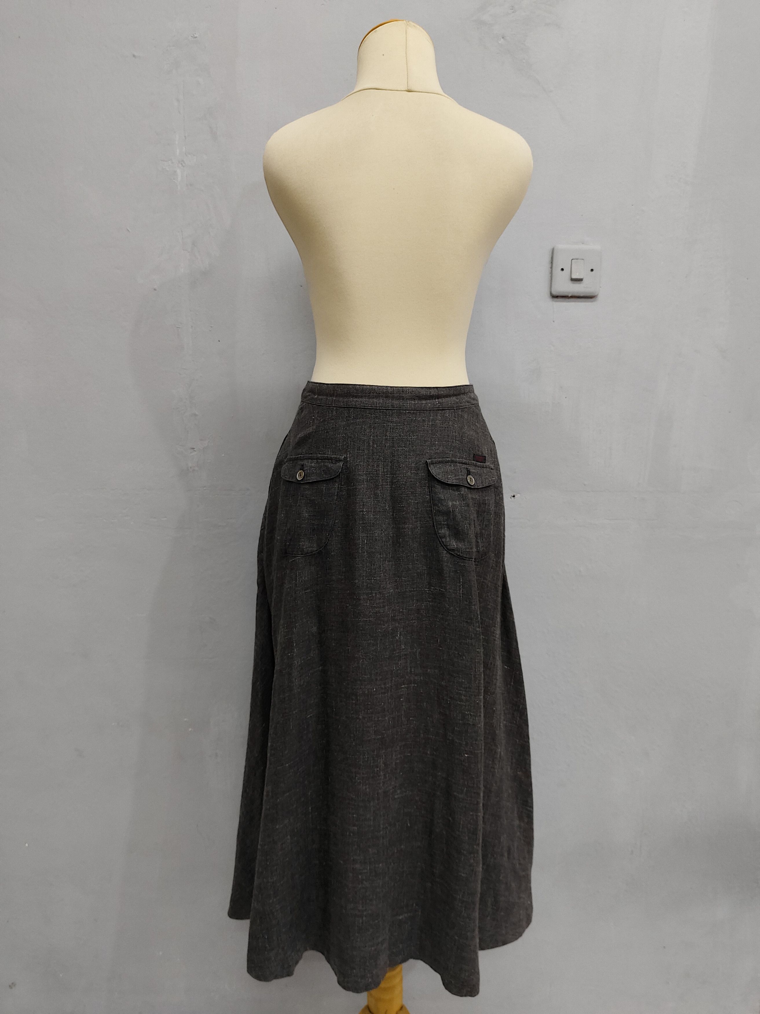Mademoiselle Non Non 🇯🇵 Vtg Mademoiselle Non Non Flare Maxi Skirt Size 28" / US 6 / IT 42 - 3 Thumbnail