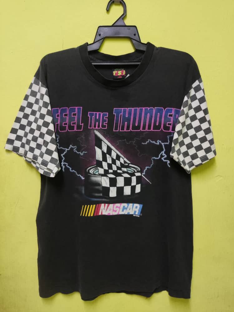 NASCAR Vintage Nascar FEEL THE THUNDER Size US L / EU 52-54 / 3 - 1 Thumbnail