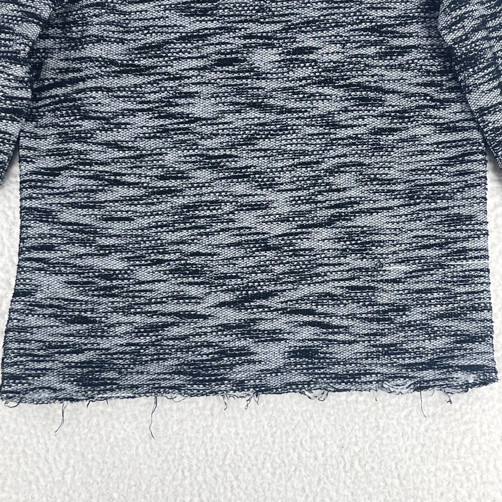 Anthropologie Anthropologie Koto Shirt Womens Medium Black Heathered Long Sleeve Crew Neck Pullover Blouse Size M / US 6-8 / IT 42-44 - 6 Thumbnail