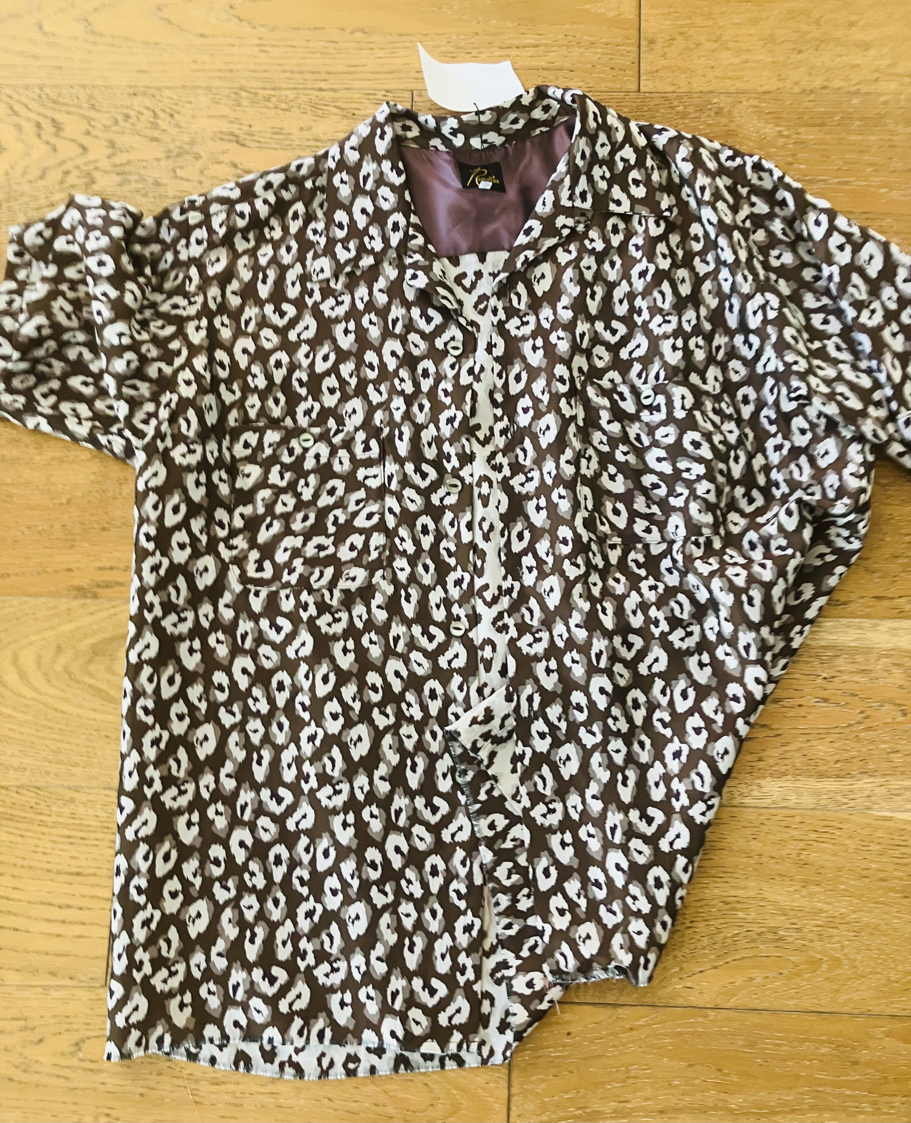Needles Needles Metallic Brown and White Shirt Size US XL / EU 56 / 4 - 1 Thumbnail