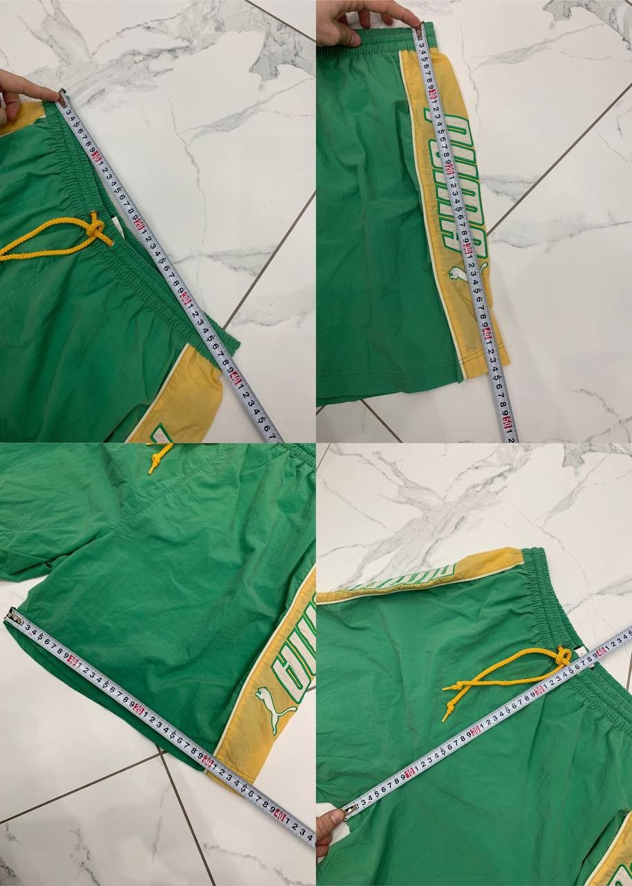 Puma 🔥Puma vintage shorts big logo green XL Size US 36 / EU 52 - 3 Thumbnail
