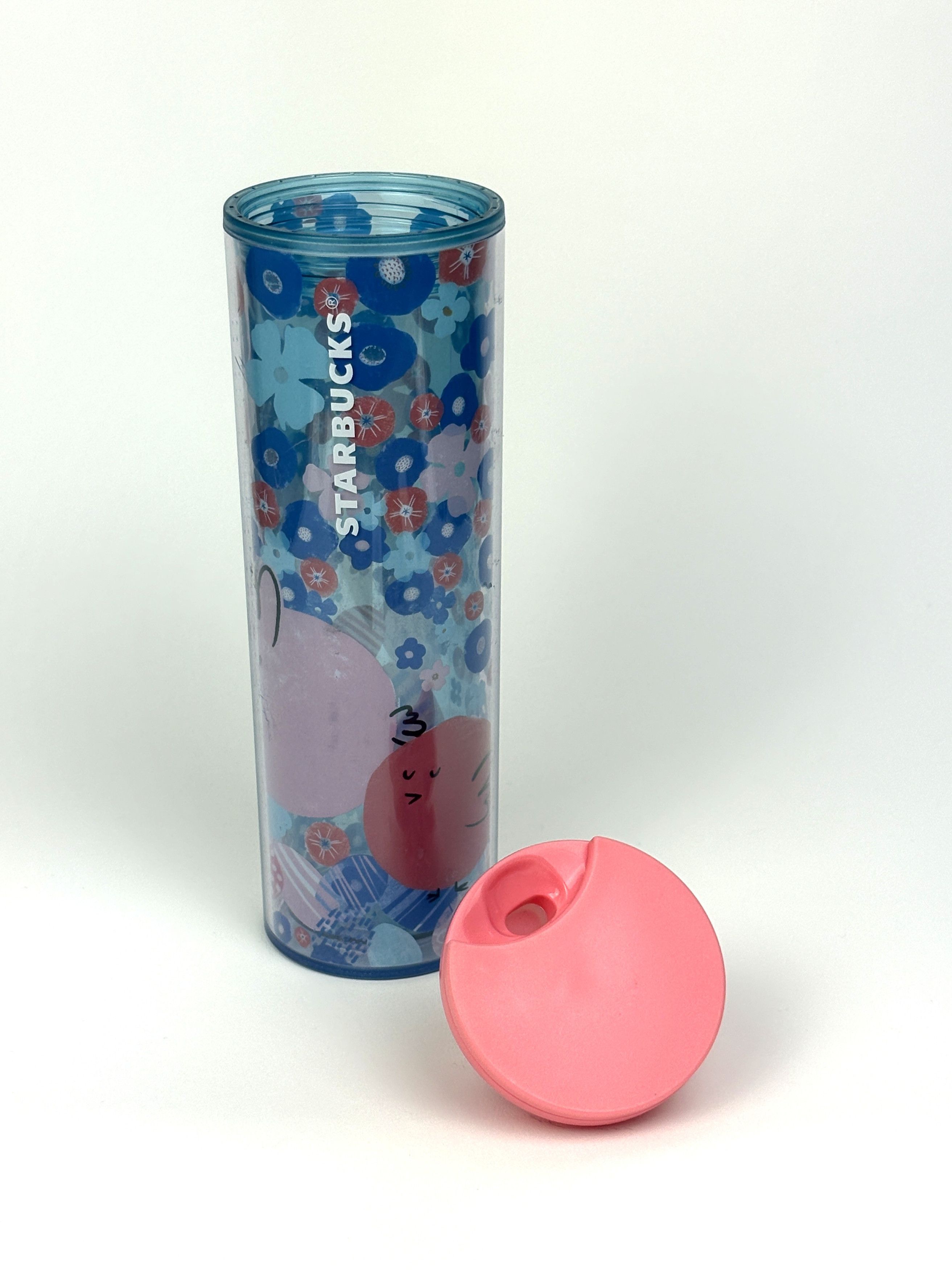 Other Starbucks 2020 Easter Floral Rabbit Clear Tumbler 16oz Size ONE SIZE - 8 Thumbnail