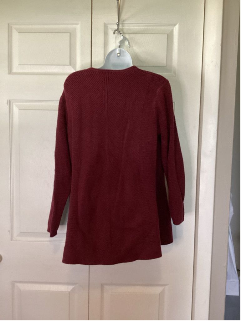 J. Jill J.Jill Maroon Sweater Size L / US 10 / IT 46 - 4 Thumbnail