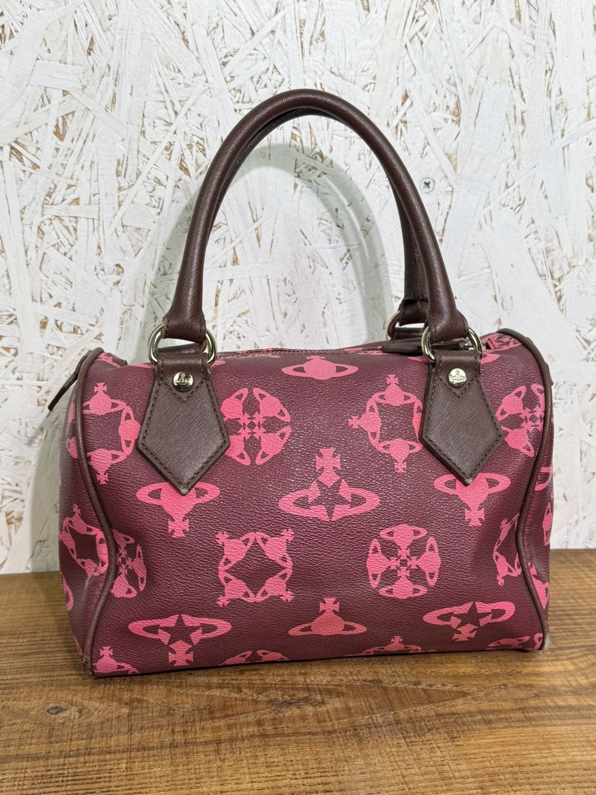 Vivienne Westwood Vivienne Westwood Orb Logo Allover Mini Handle Bag Size ONE SIZE - 6 Thumbnail