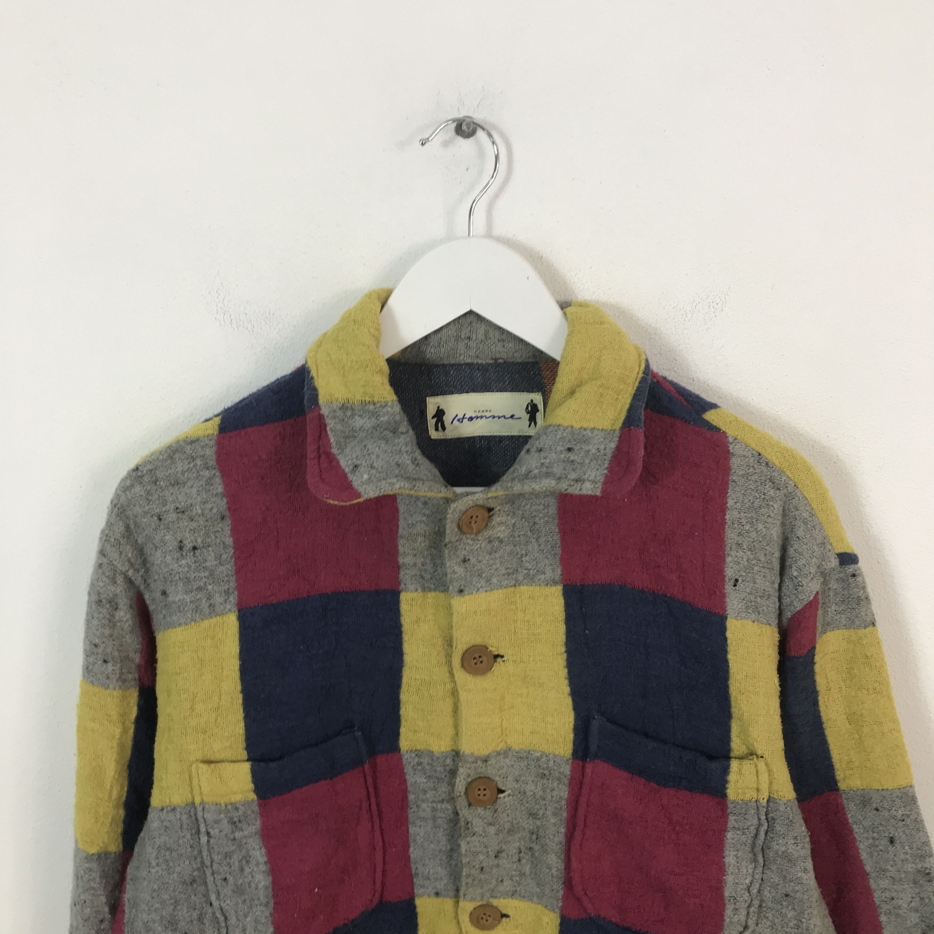 Japanese Brand hakka homme Multicolour button blazer jacket Size US L / EU 52-54 / 3 - 2 Thumbnail