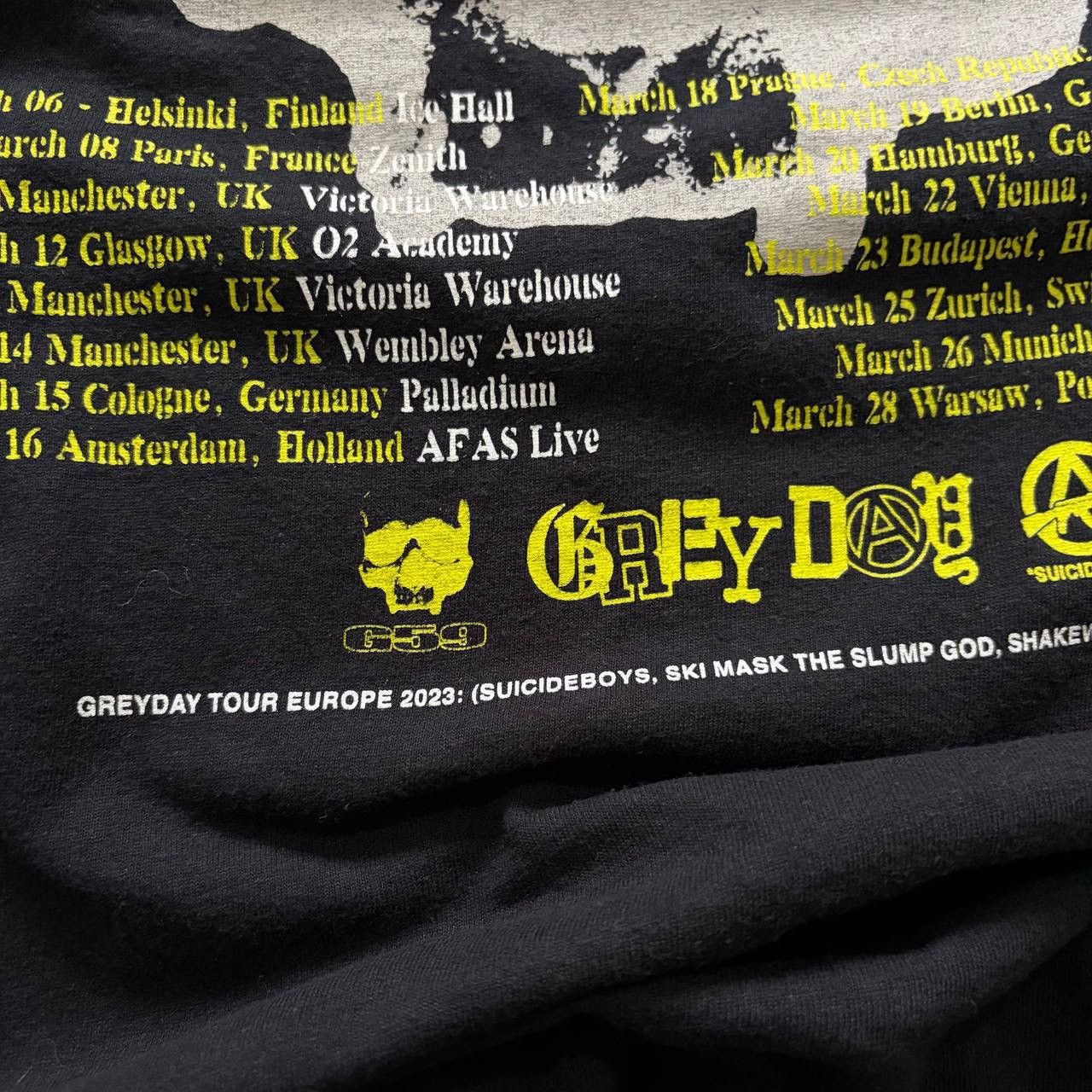 Fuck The Population × G59 Records Suicideboys Grey Day Tour Europe 2023 12 Tee T-shirt FTP Size US XXL / EU 58 / 5 - 8 Thumbnail