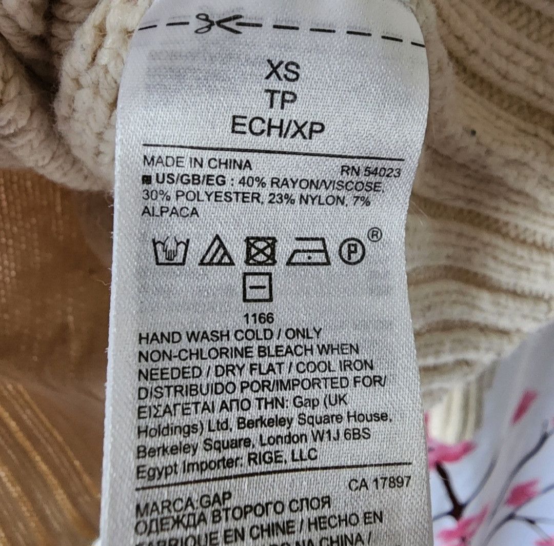 Gap GAP Off White Ivory Cream Boat Neck Sweater Size XS Size XS / US 0-2 / IT 36-38 - 4 Thumbnail