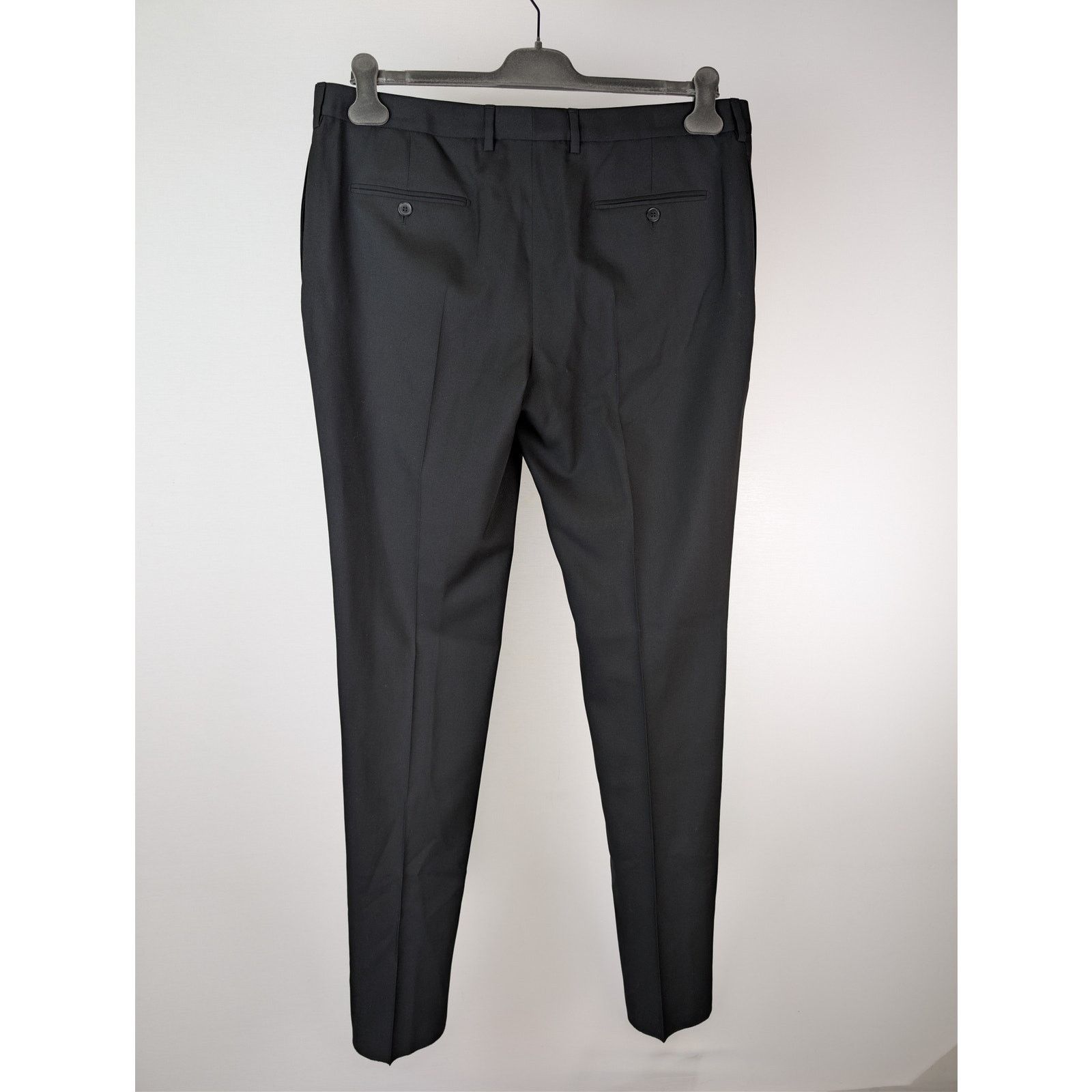 Saint Laurent Paris o1rshd1 Gabardine Fine De Laine Pantalon Casual Pants Noir Size US 38 / EU 54 - 15 Thumbnail