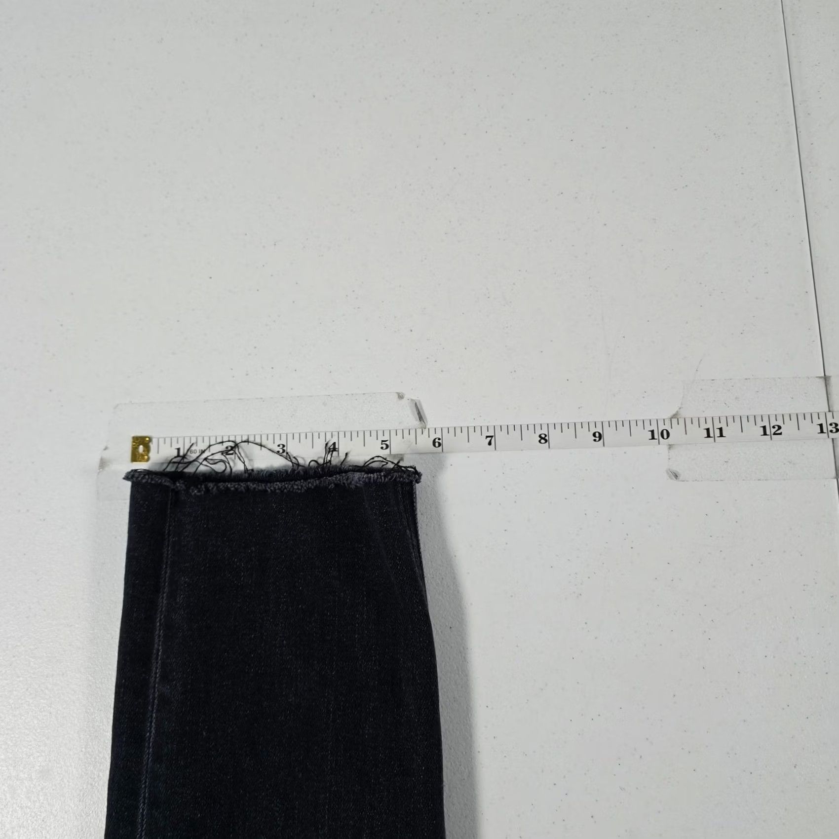 Frank & Eileen Frank & Eileen Derry Jeans Black Slim Straight High Rise Size 25 Raw Hem Size 42" / US 20 - 6 Thumbnail