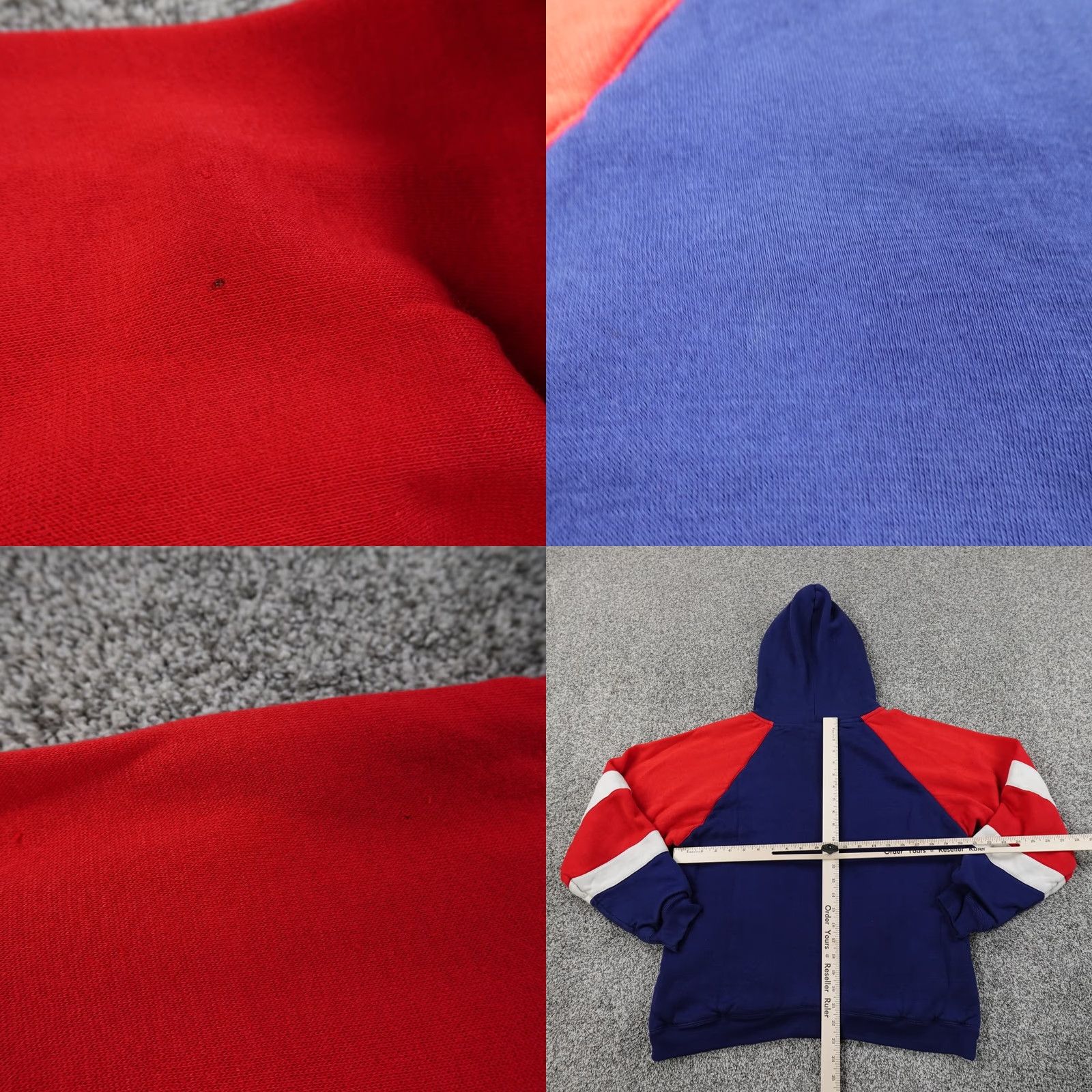 McGregor VINTAGE McGregor Sweater Mens L Red White Blue Outdoor Zip Hoodie Pullover Knit with Pockets, 1/4 Zip, Thermal, 3-Season Wear, Casual Mens Size US L / EU 52-54 / 3 - 9 Thumbnail