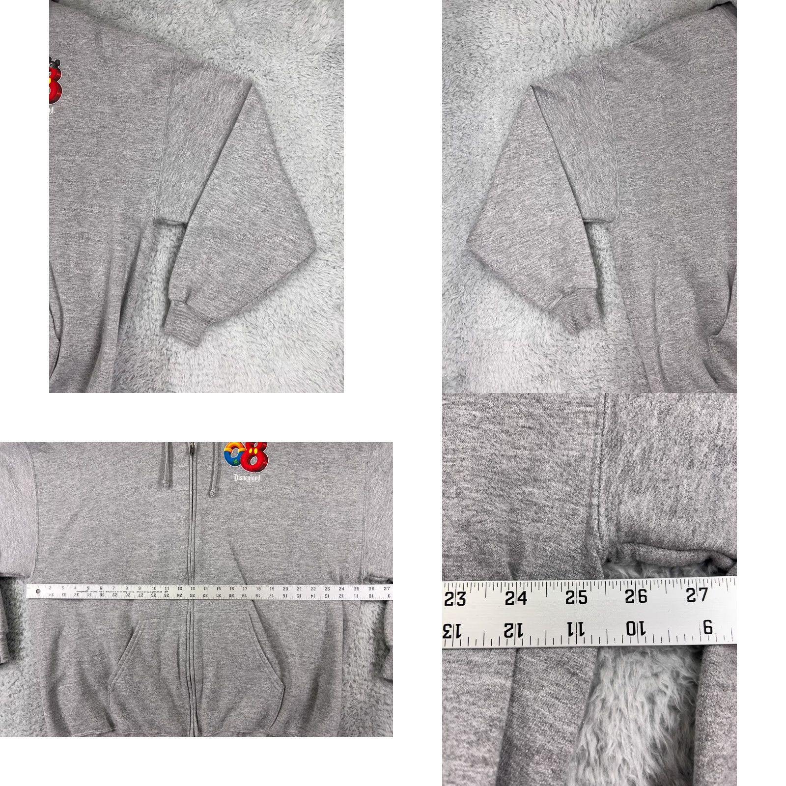 Disney Disney Hoodie Womens 2XL Gray Full Zip Pockets Mickey Donald Goofy Pluto Cartoon Logo Shirt History 2008 Resort Outdoors Mens Woman Girls Size XXL / US 16-18 / IT 52-54 - 8 Thumbnail