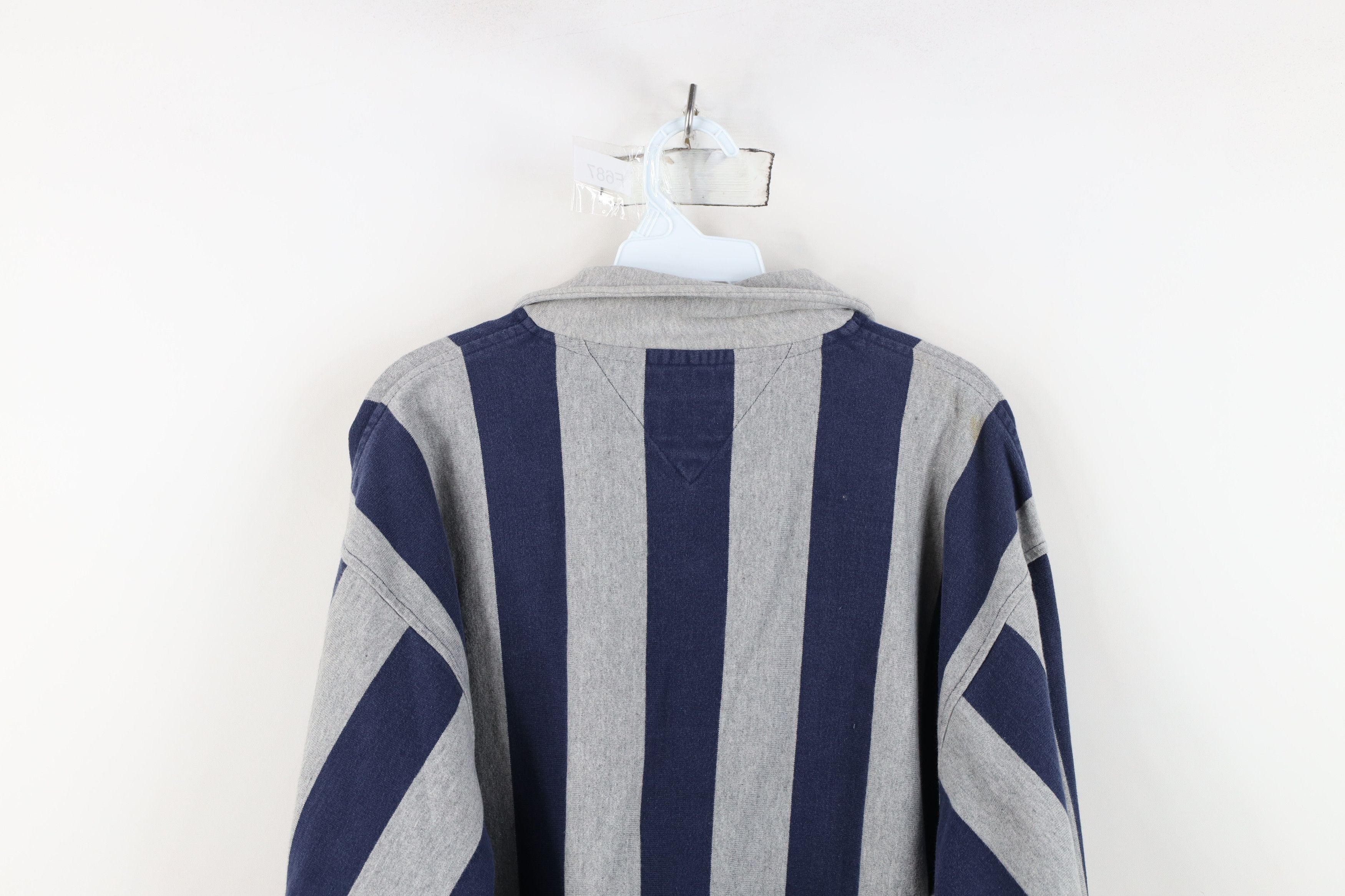 Tommy Hilfiger Vintage 90s Tommy Hilfiger Long Sleeve Rugby Polo Shirt Size US L / EU 52-54 / 3 - 13 Thumbnail