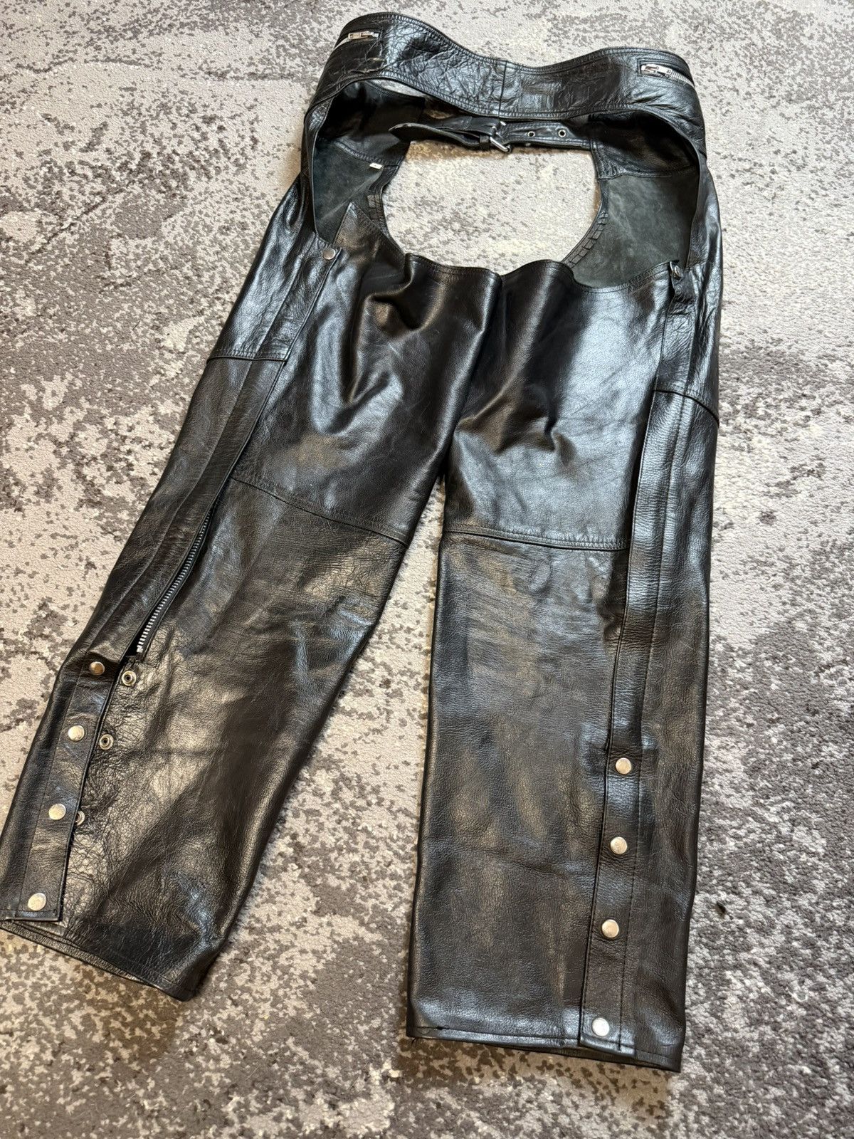 Japanese Brand Vintage y2k Opium Owens Style Suede Chaps Spirit Biker Size US 34 / EU 50 - 2 Thumbnail