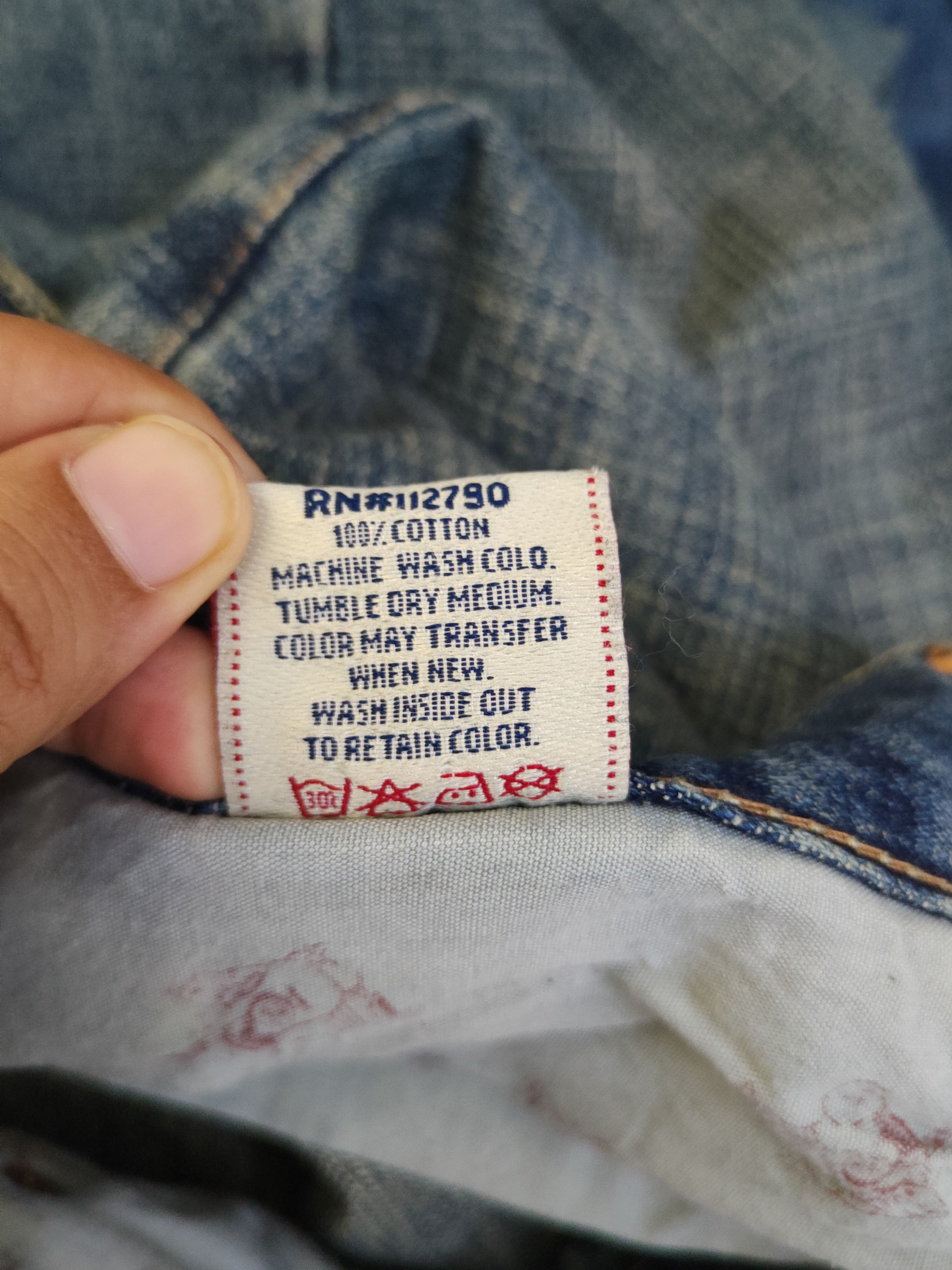 True Religion DL True Religion Blue Distressed Ripped Jeans #46-888 Size US 34 / EU 50 - 16 Thumbnail