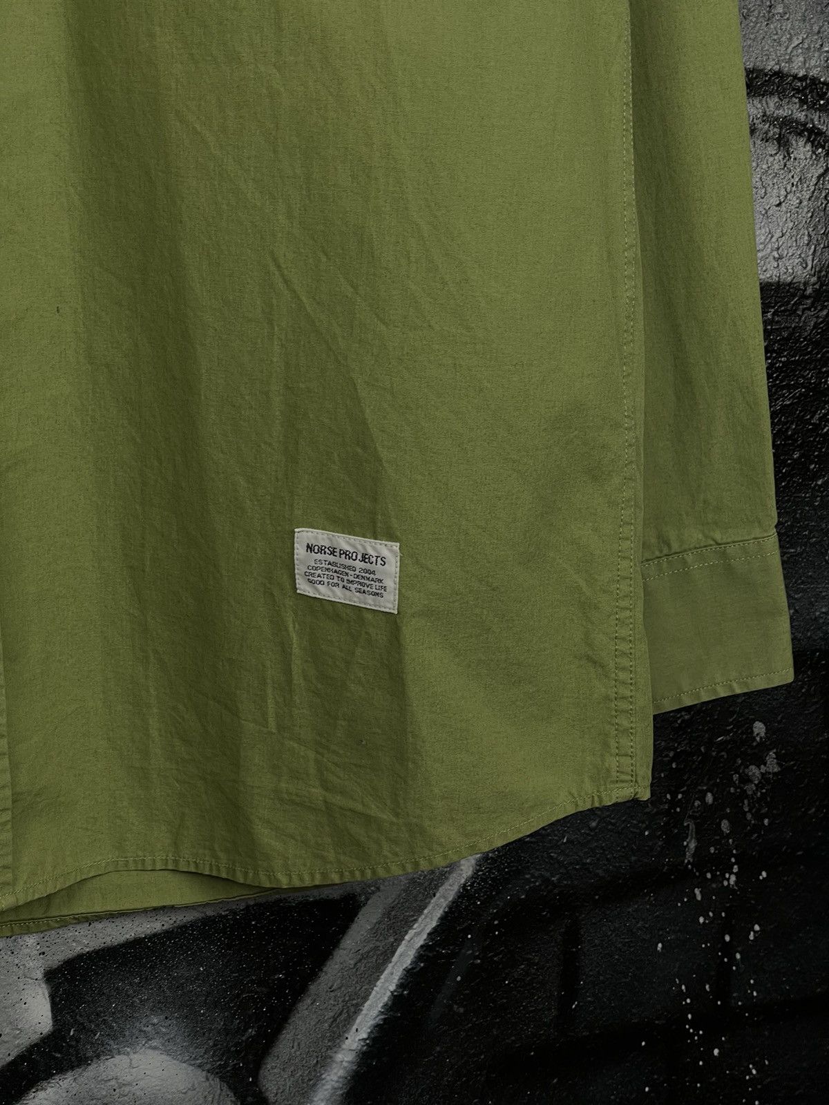 Norse Projects Norse Project Green Safari Shirt Men’s Size S Size US S / EU 44-46 / 1 - 11 Thumbnail
