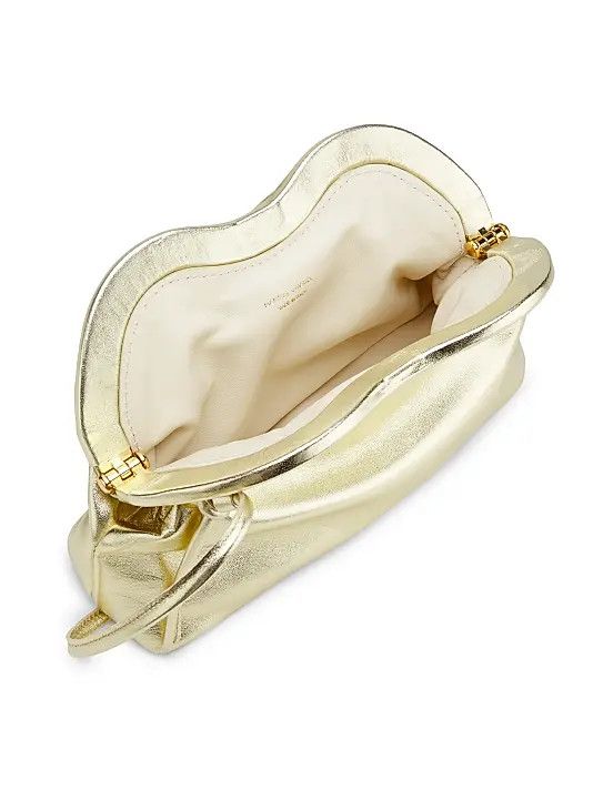 Mansur Gavriel os11x0126 Size: OS / Baci Metallic Crossbody Bag in Gold Size ONE SIZE - 4 Thumbnail