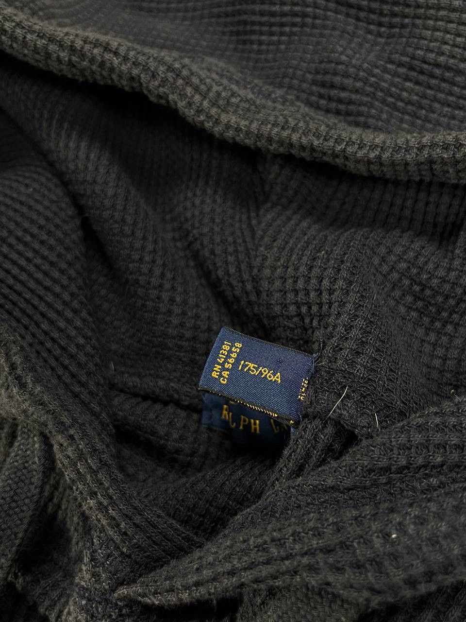 Polo Ralph Lauren × Vintage Vintage Polo Ralph Laufen Waffle Boxy Hoodie M Size US M / EU 48-50 / 2 - 7 Thumbnail