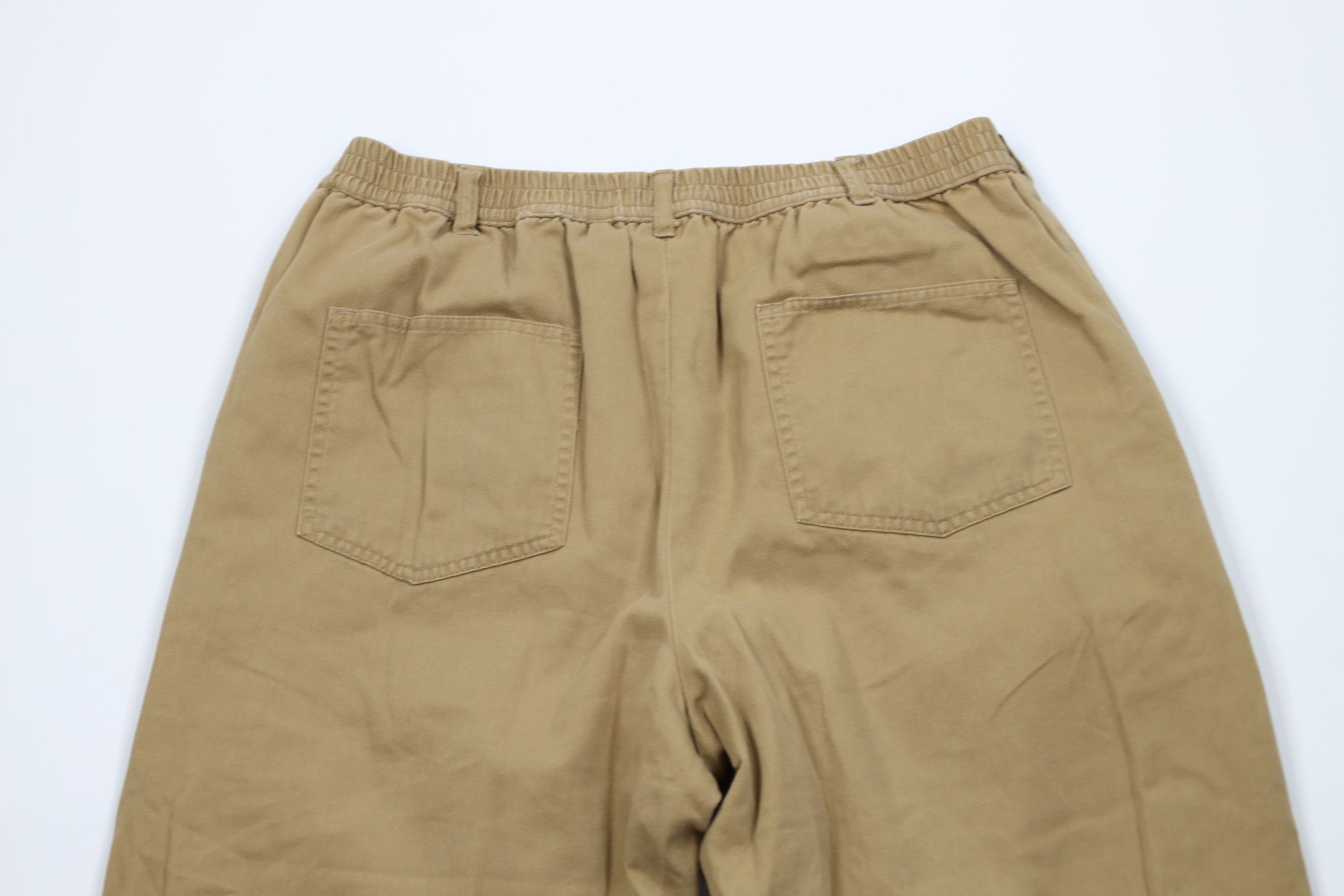 Vintage Vintage 90s Streetwear Lined Wide Leg Pants Beige Brown Size US 36 / EU 52 - 11 Thumbnail