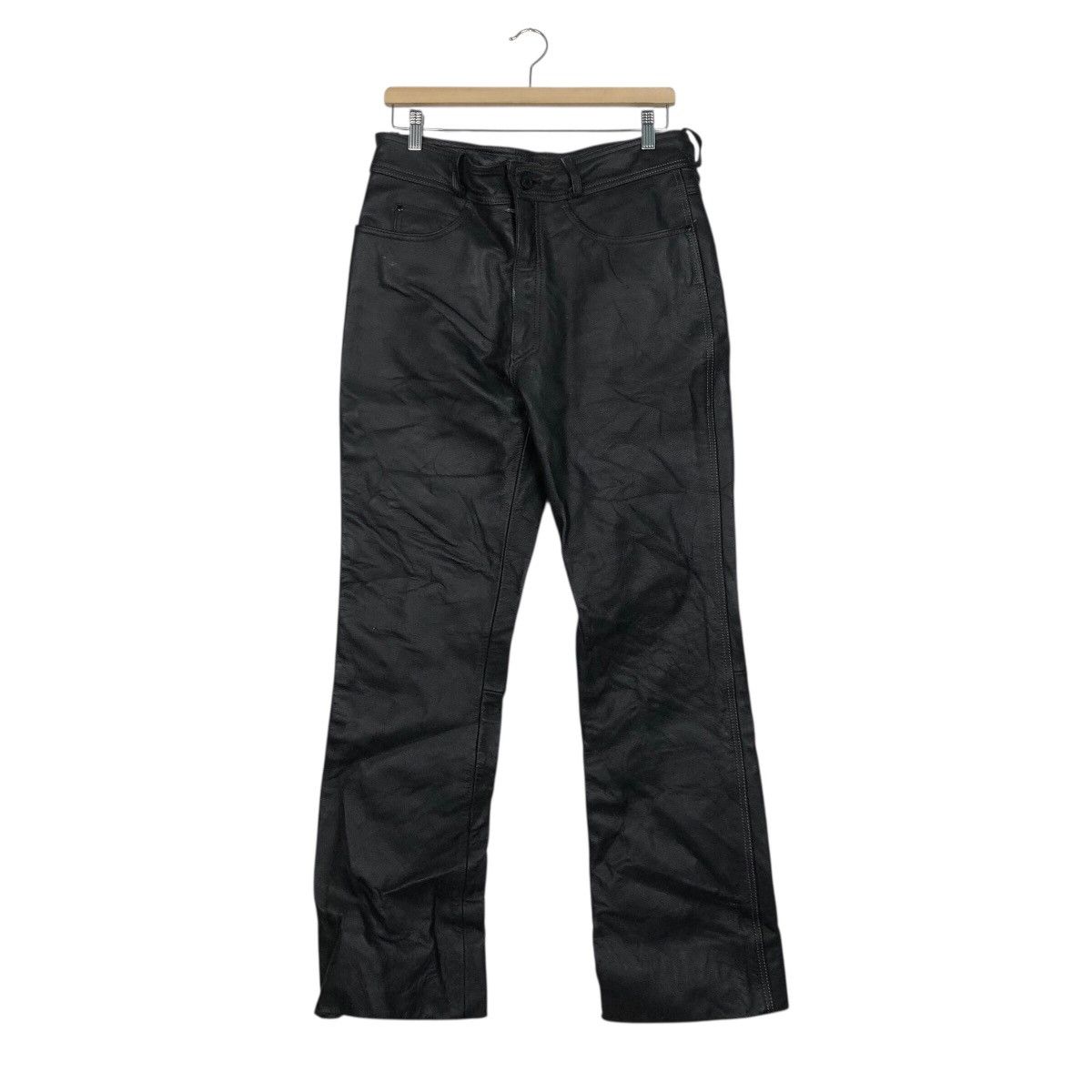 Vintage Rookie Leathers Black Protective Motorcycle Trousers Size US 30 / EU 46 - 2 Thumbnail