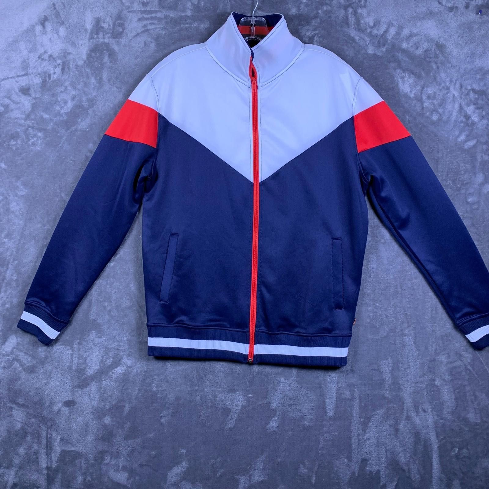 Designer SCREENSHOT Men's Track Jacket, Sz. Med, Color White/Navy 308 Size US M / EU 48-50 / 2 - 1 Thumbnail