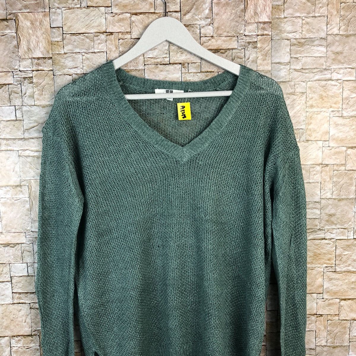 Vintage Uniqlo japan vintage Green Knitwear #A1218 Size US XL / EU 56 / 4 - 5 Thumbnail