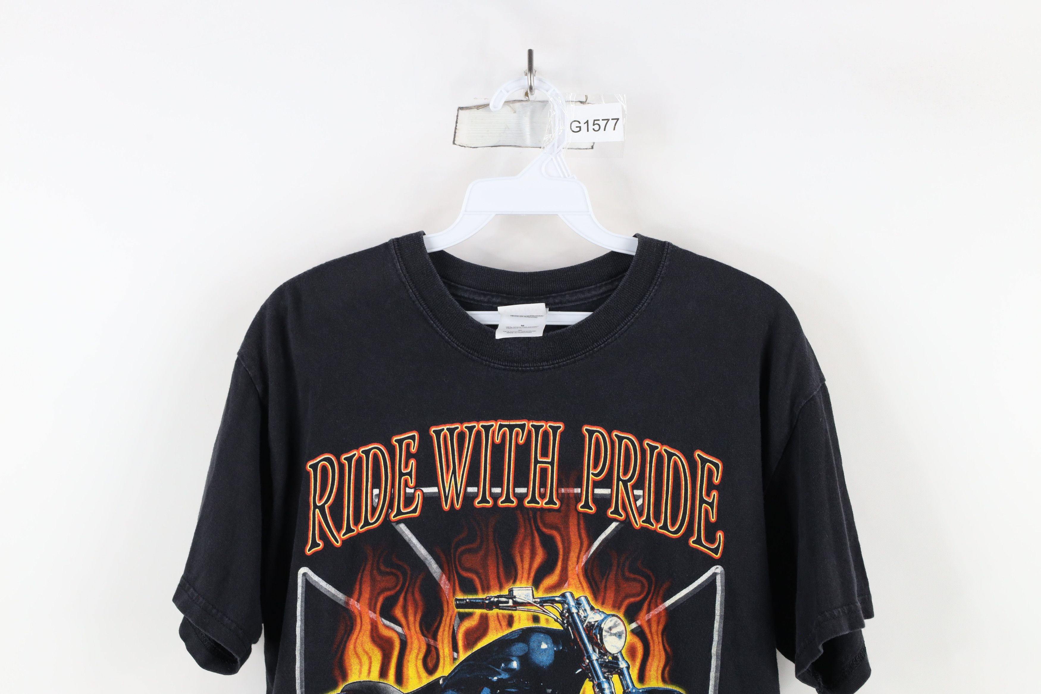 Vintage Vintage Y2K Streetwear Motorcycle Fire Flames T-Shirt Size US M / EU 48-50 / 2 - 2 Thumbnail