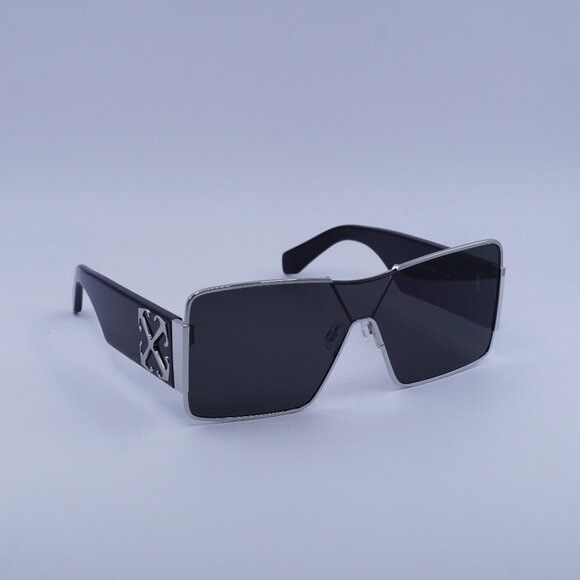 Off-White Off-White ASPEN 7207 Sunglasses Silver/Black Shield Frame Size ONE SIZE - 1 Thumbnail