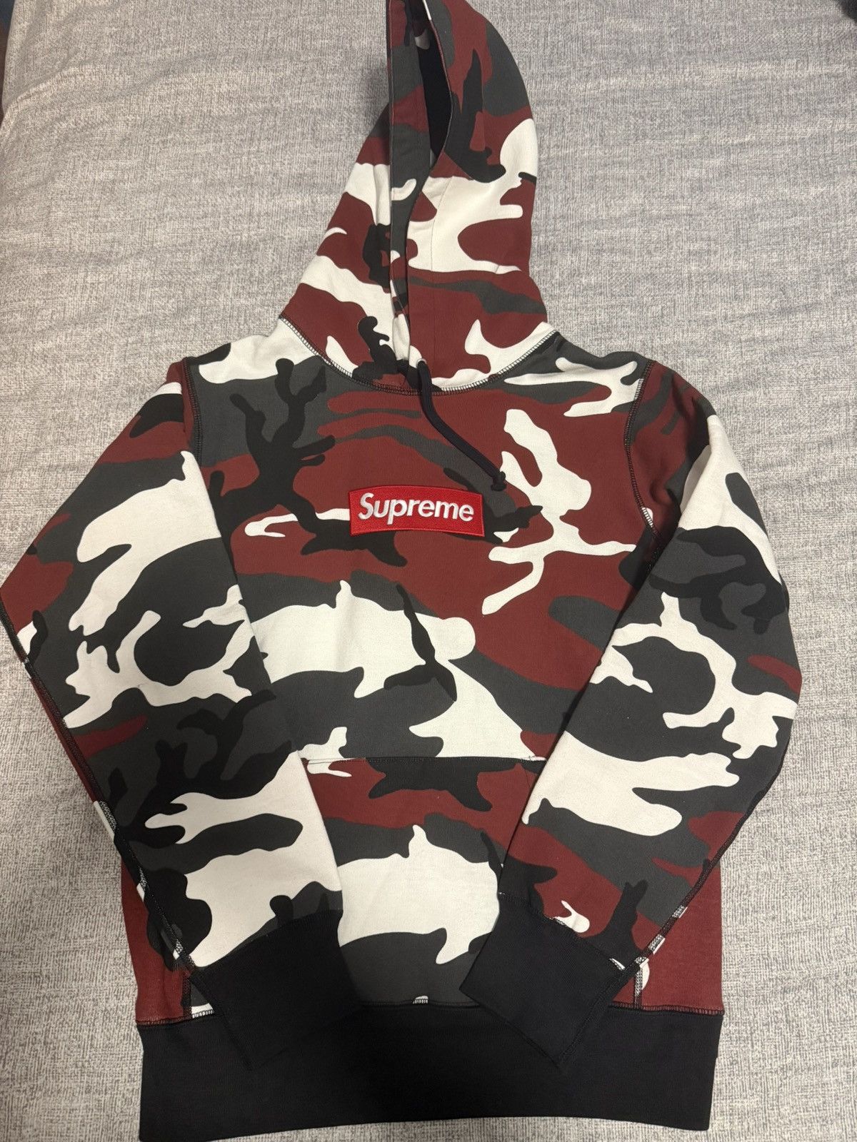 Supreme Supreme fw13 red camo box logo hooded sweatshirt hoodie Size US M / EU 48-50 / 2 - 1 Thumbnail