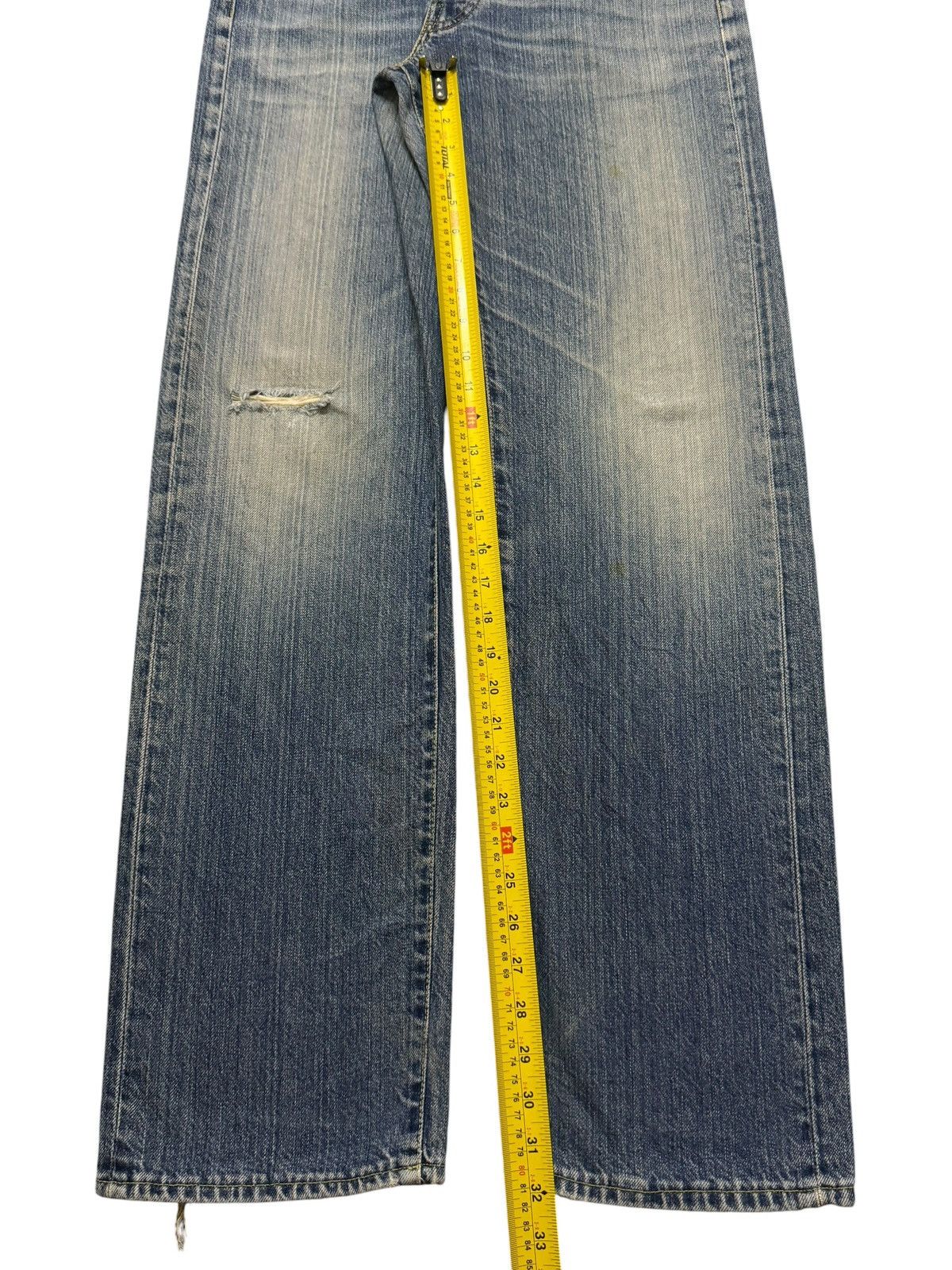 Replay Vintage Italy Replay Blue Faded Wash Distress Relaxed Loose Size US 30 / EU 46 - 11 Thumbnail