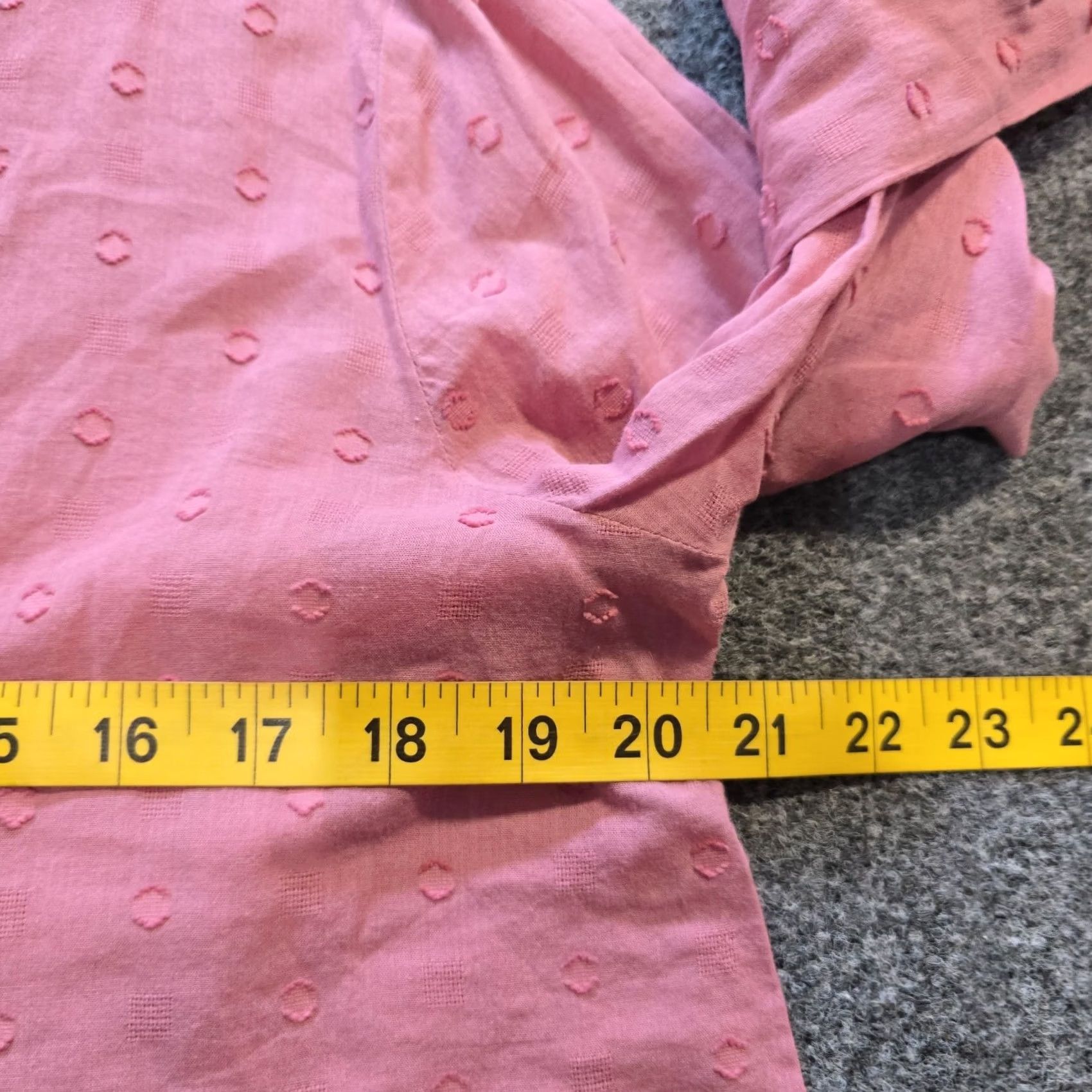 J. Jill J. Jill Top Womens Small Petite Pink Embroidered Peasant Popover A Line Casual Shirt Size S / US 4 / IT 40 - 5 Thumbnail