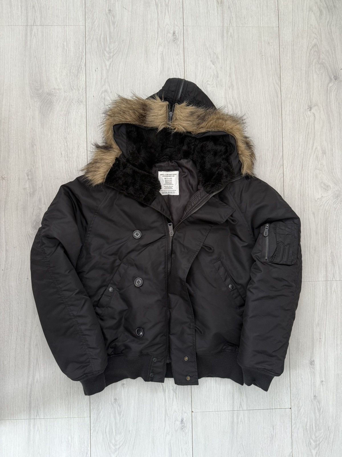 MIL-TEC Military N-2B Flight Bomber Jacket Mil-Tec Aviation Pilot Size US XXL / EU 58 / 5 - 3 Thumbnail