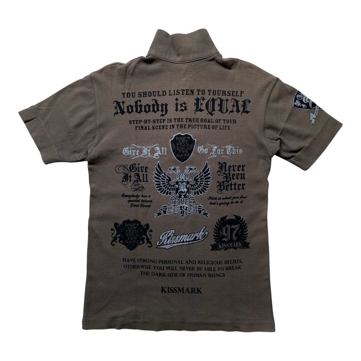 Japanese Brand Vtg 2000's kissmark poem print y2k style lgb if six was nine Size US S / EU 44-46 / 1 - 1 Thumbnail