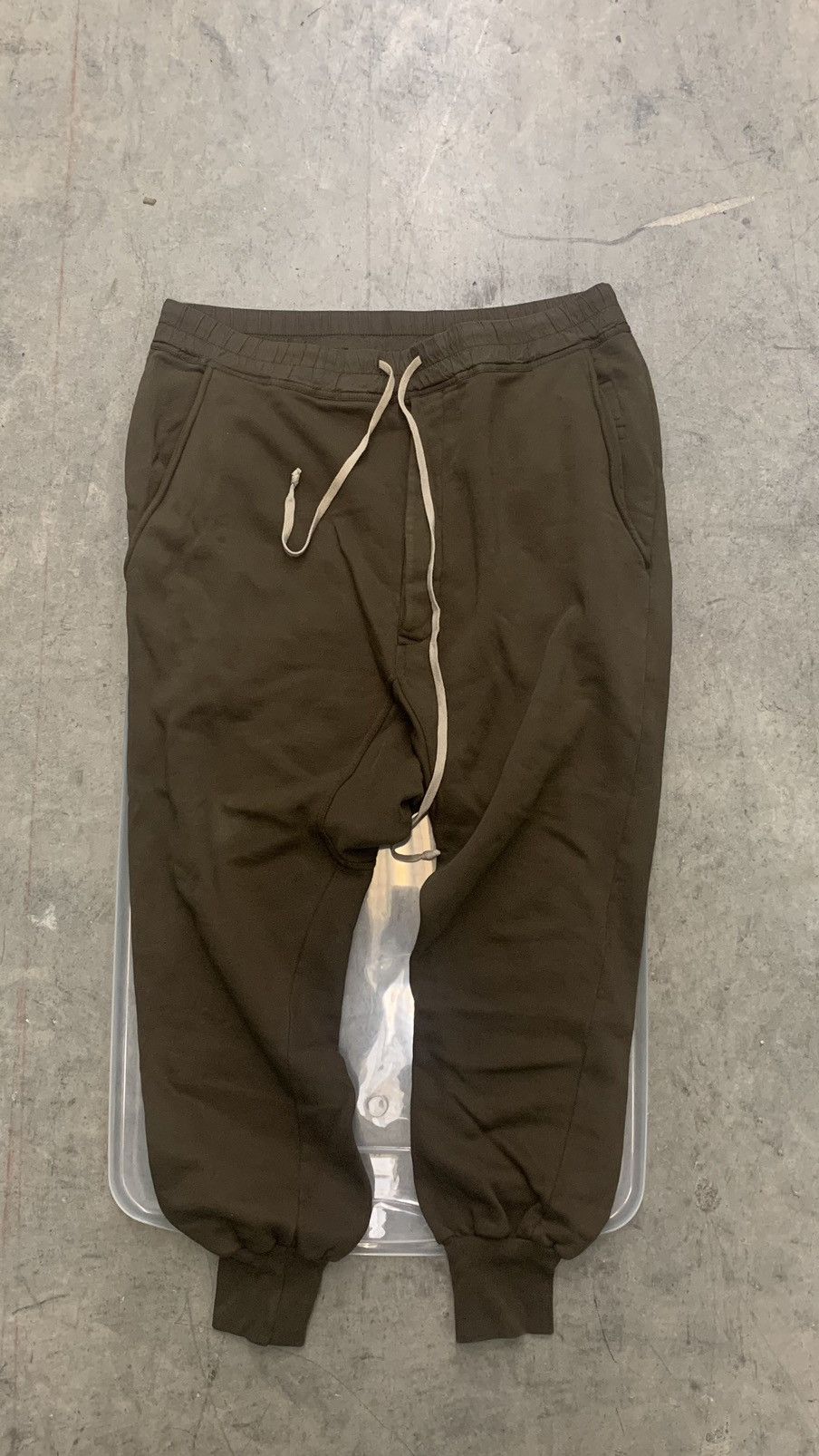 image of Rick Owens Prisoner Sweatpants in Caramel, Men's (Size 34)