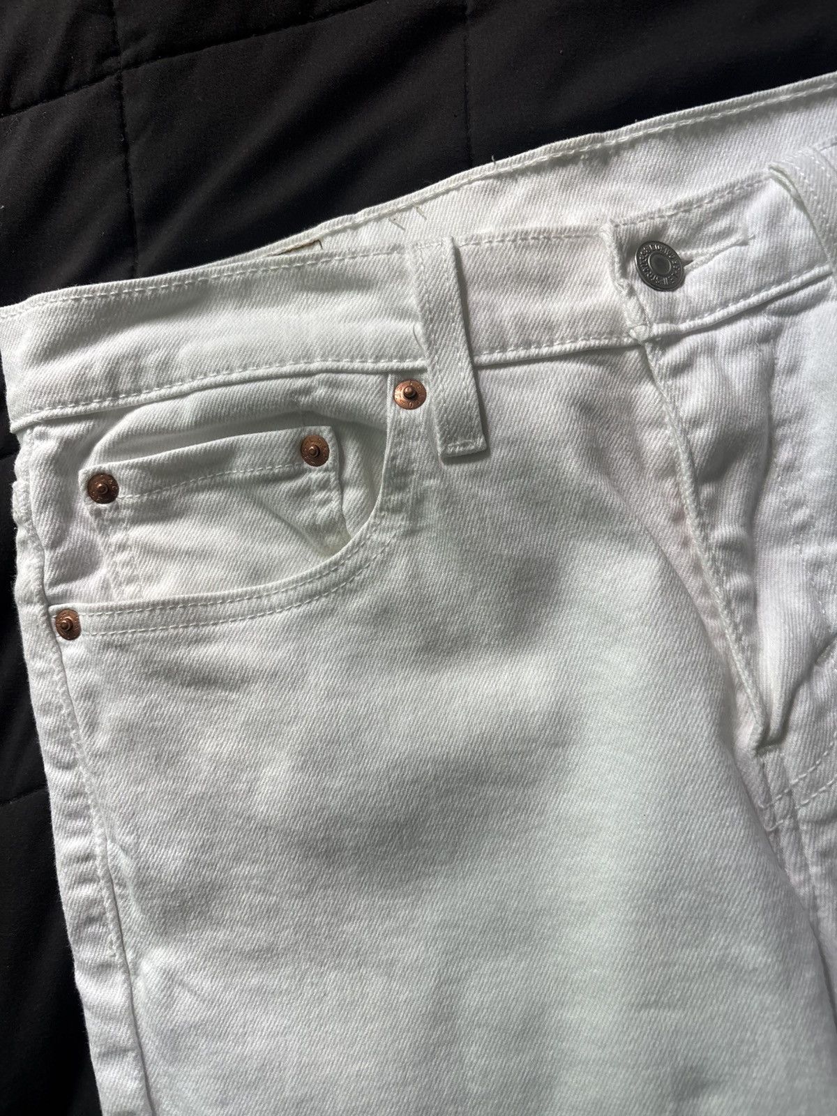 Levi's Levis White Skinny Jeans Size US 30 / EU 46 - 2 Thumbnail