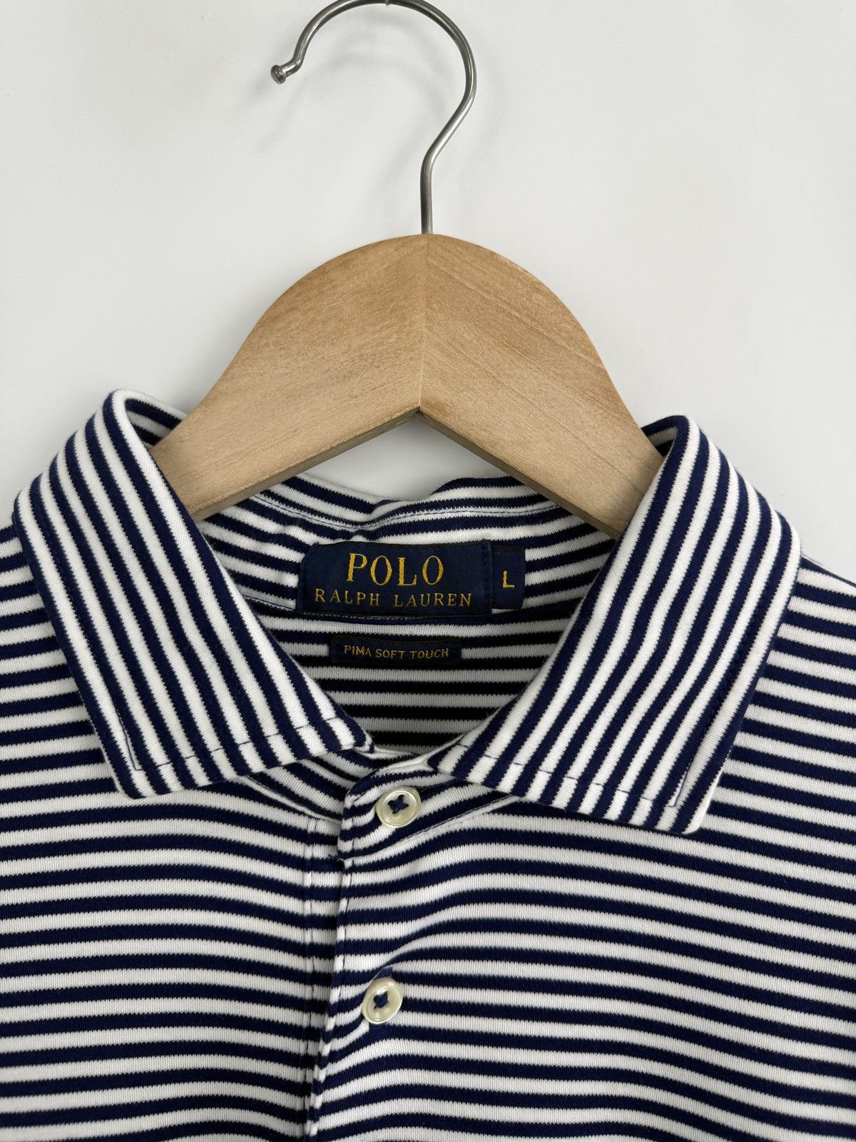 Polo Ralph Lauren 🇺🇸 Polo Ralph Lauren Pima Soft Touch Luxury Polo T-Shirt Size US L / EU 52-54 / 3 - 8 Thumbnail