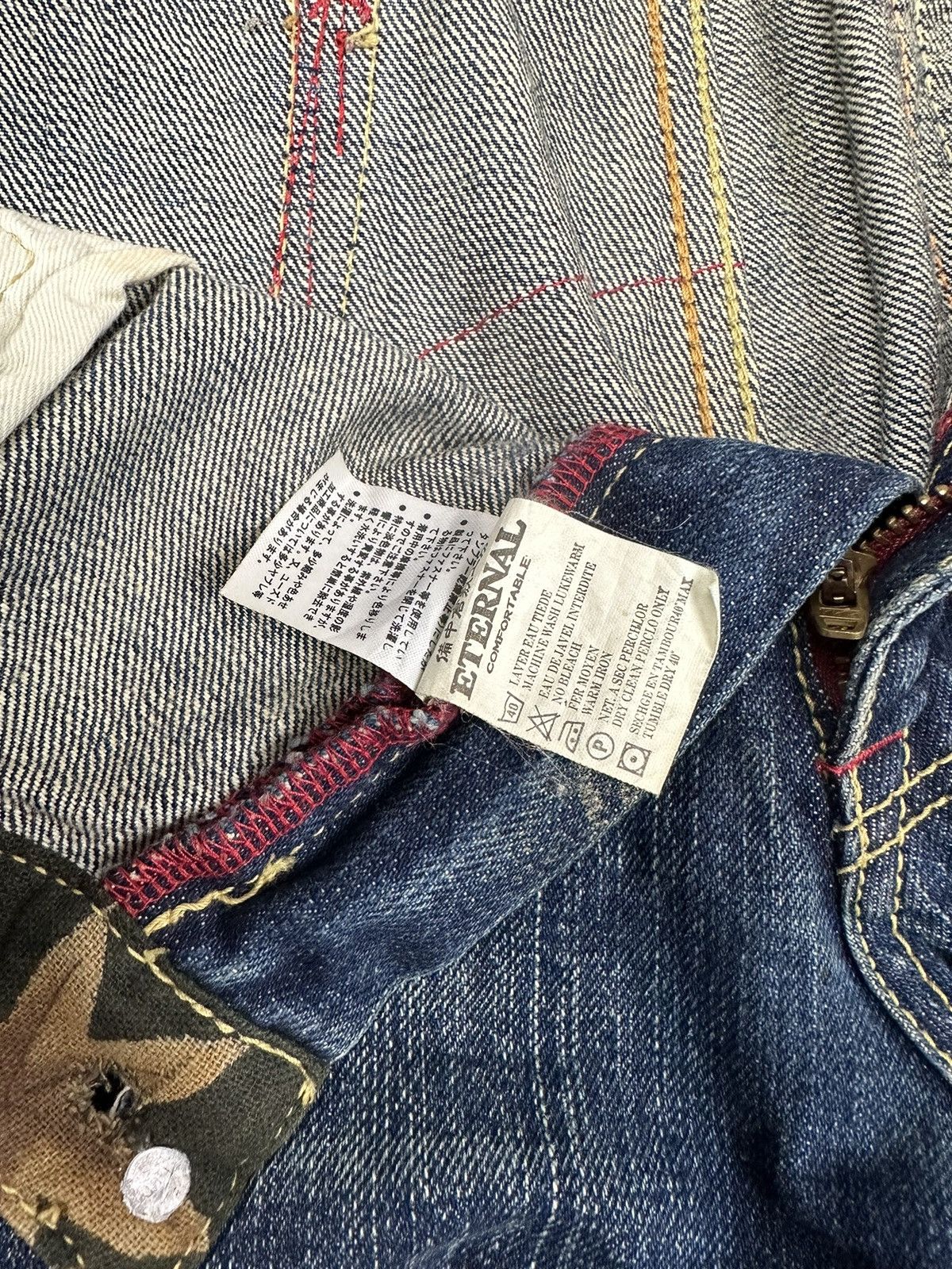 Eternal Vintage Eternal Sashiko Boro Japanese Arts Denim Size US 33 - 11 Thumbnail