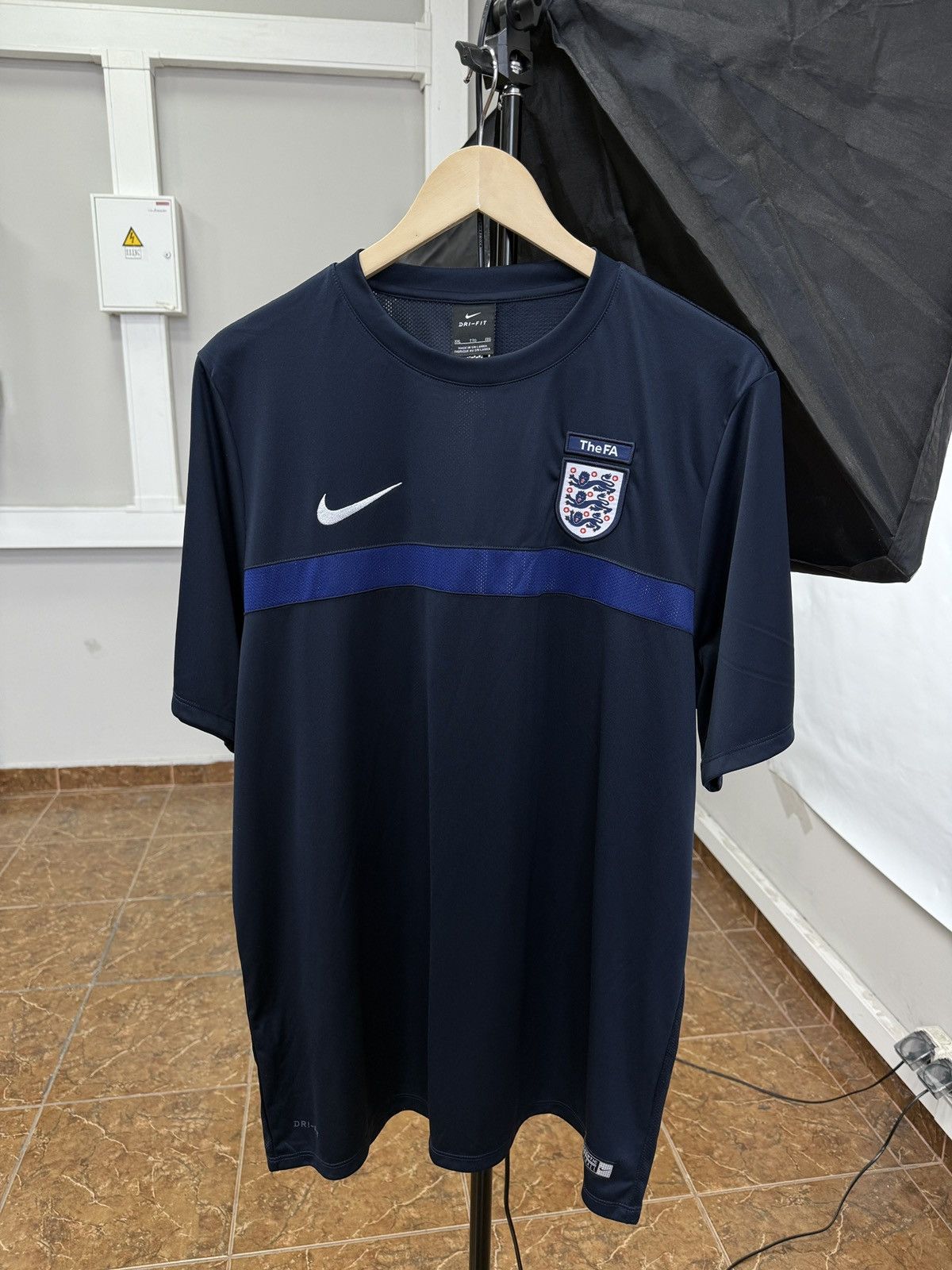 Nike 🏴󠁧󠁢󠁥󠁮󠁧󠁿 2016 Nike England The FA Soccer Training Jersey T-Shirt Size US XXL / EU 58 / 5 - 1 Thumbnail