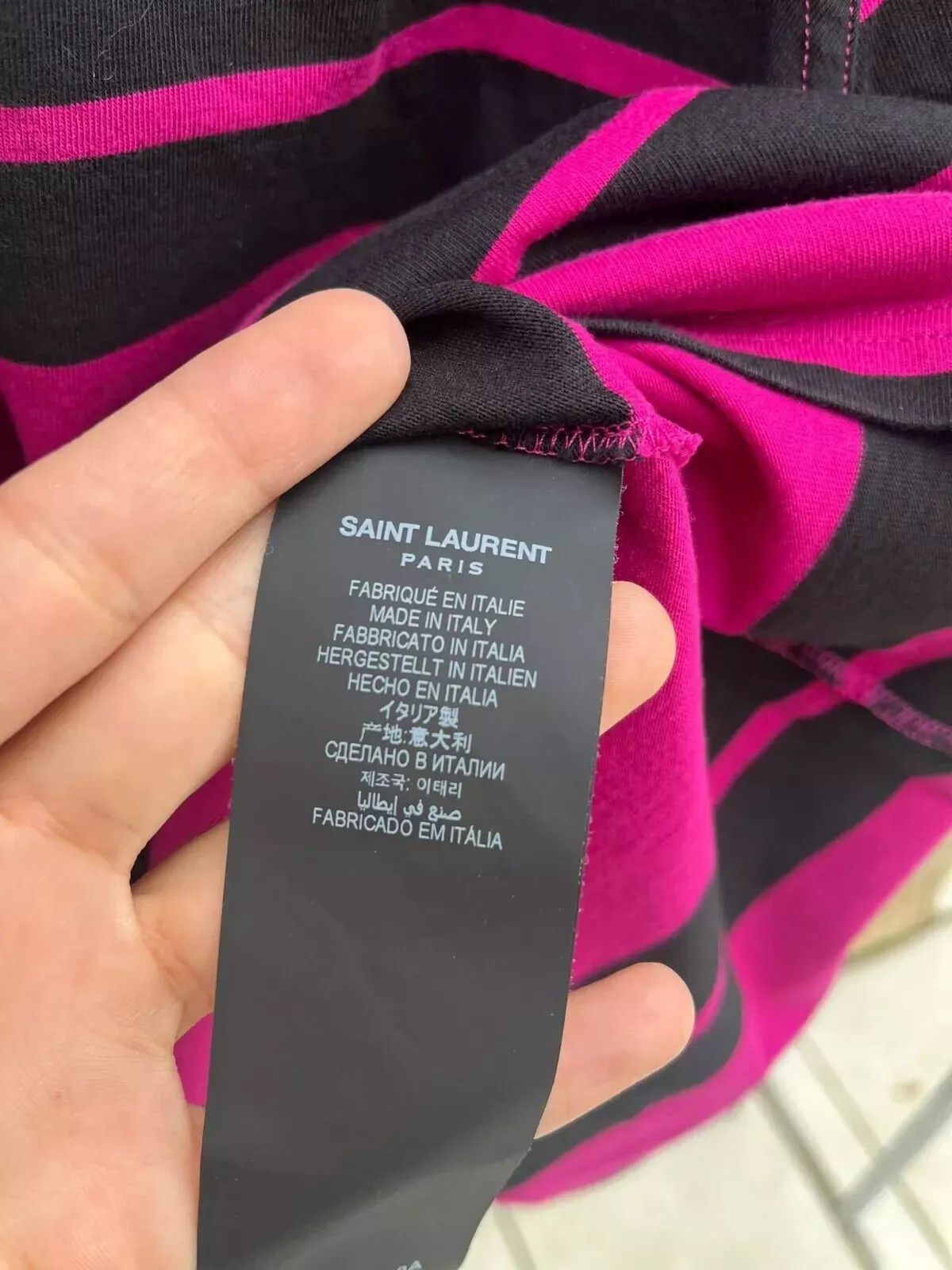 Saint Laurent Paris o1rshd1 YSL Embroidered Polo Sport in Water Melon Size US L / EU 52-54 / 3 - 6 Thumbnail