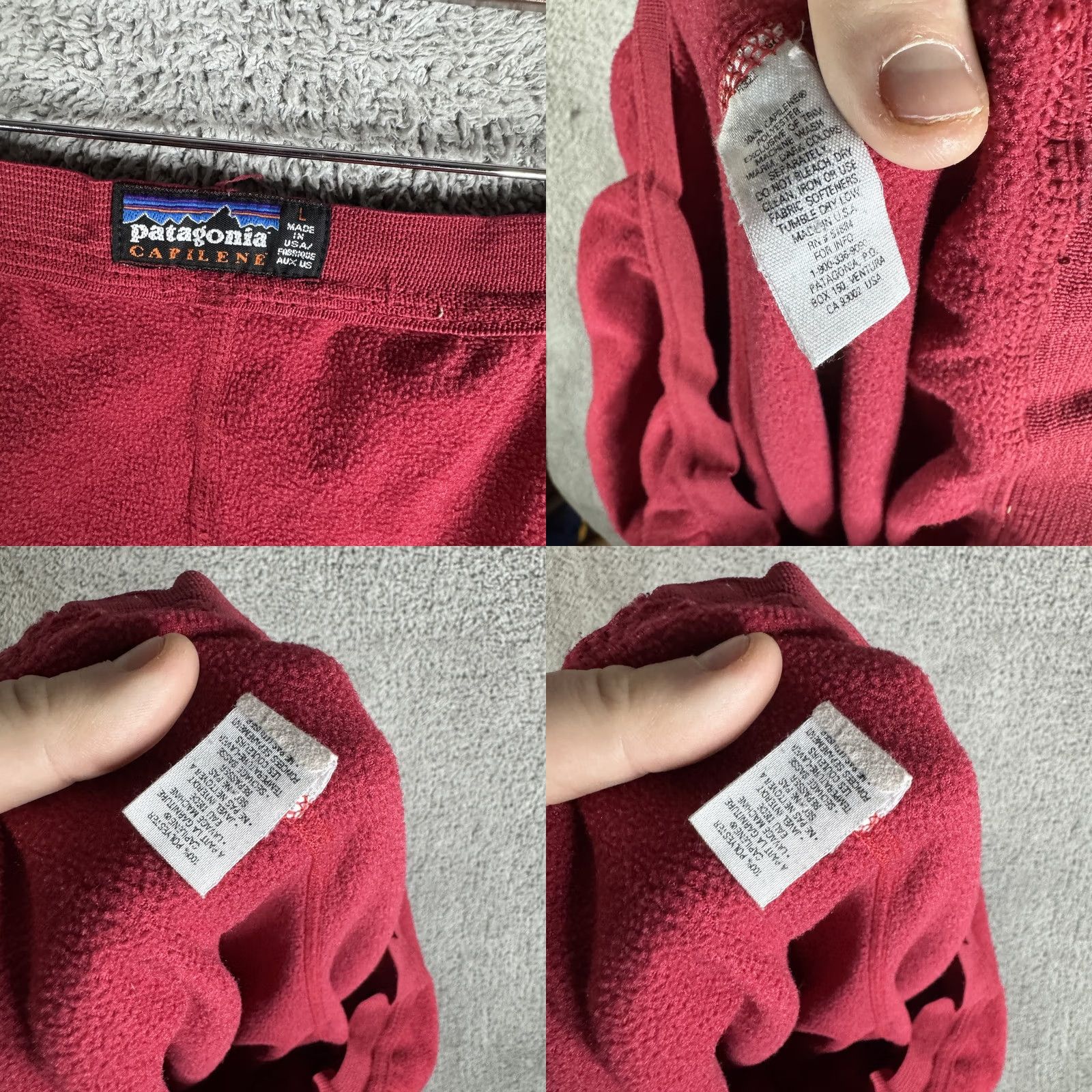 Patagonia Patagonia Capilene Long Johns Mens Large Red Fleece Thermal Base Layer Underwear Size US L / EU 52-54 / 3 - 8 Thumbnail